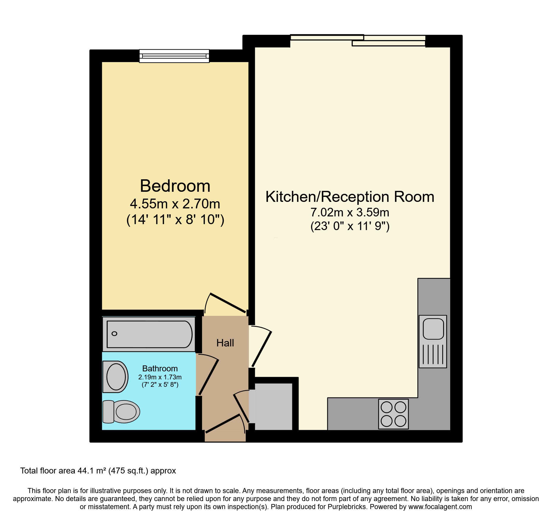 Flat 55/Hudson House, Station Approach, Epsom floorplan