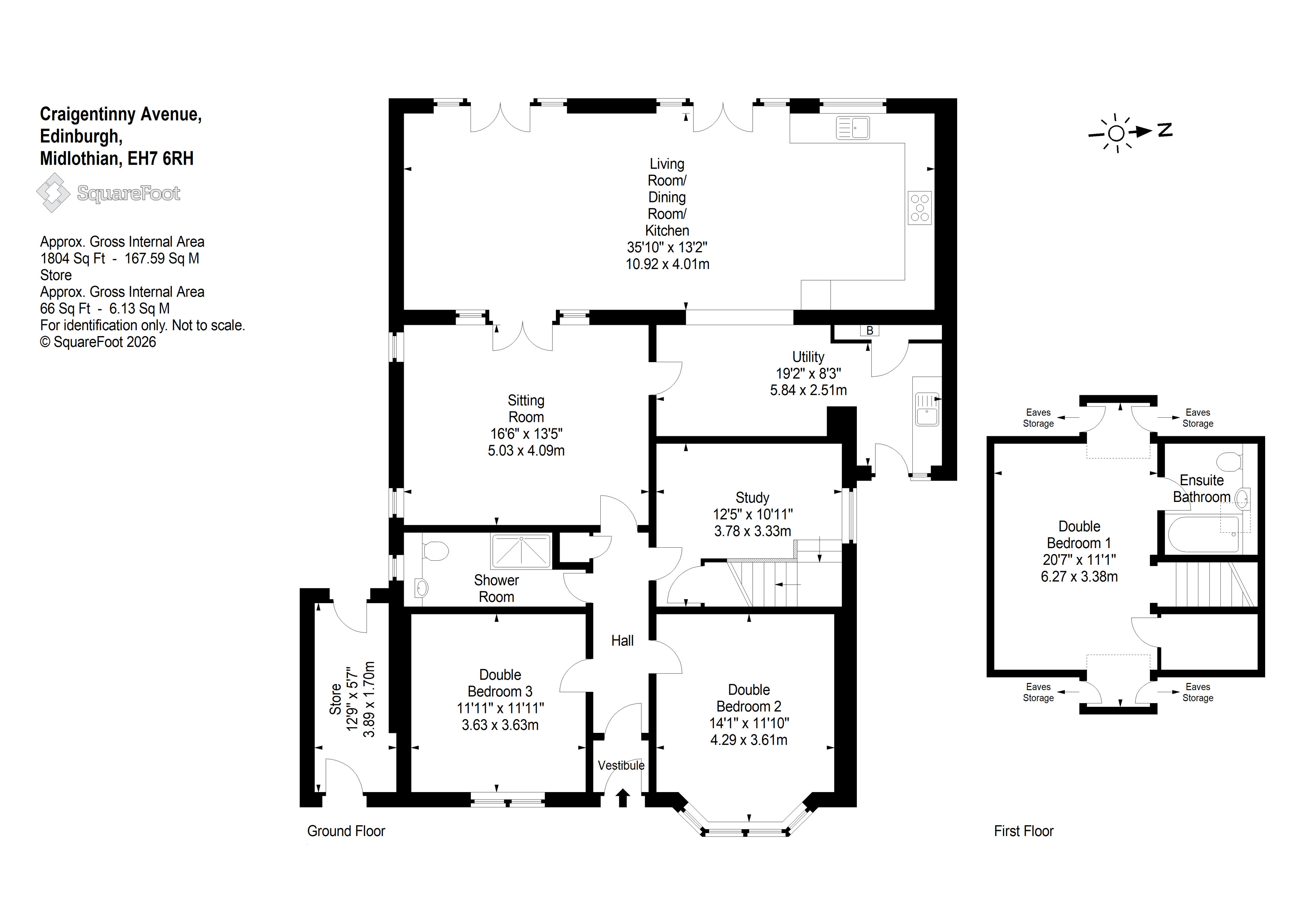 91, Craigentinny Avenue, Edinburgh floorplan