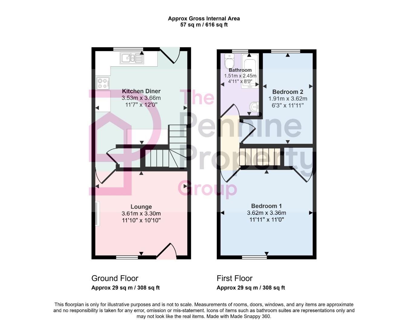 55, Church Street, Sheffield floorplan