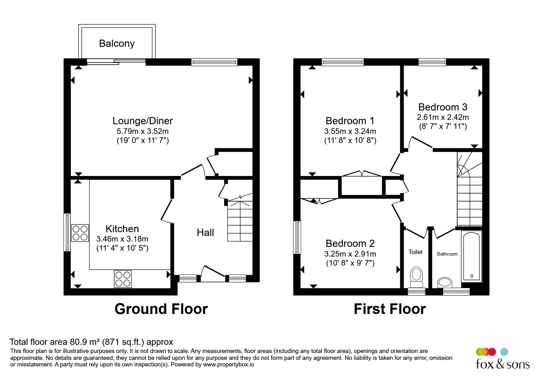 100, Farley Court, Homer Close, Gosport floorplan