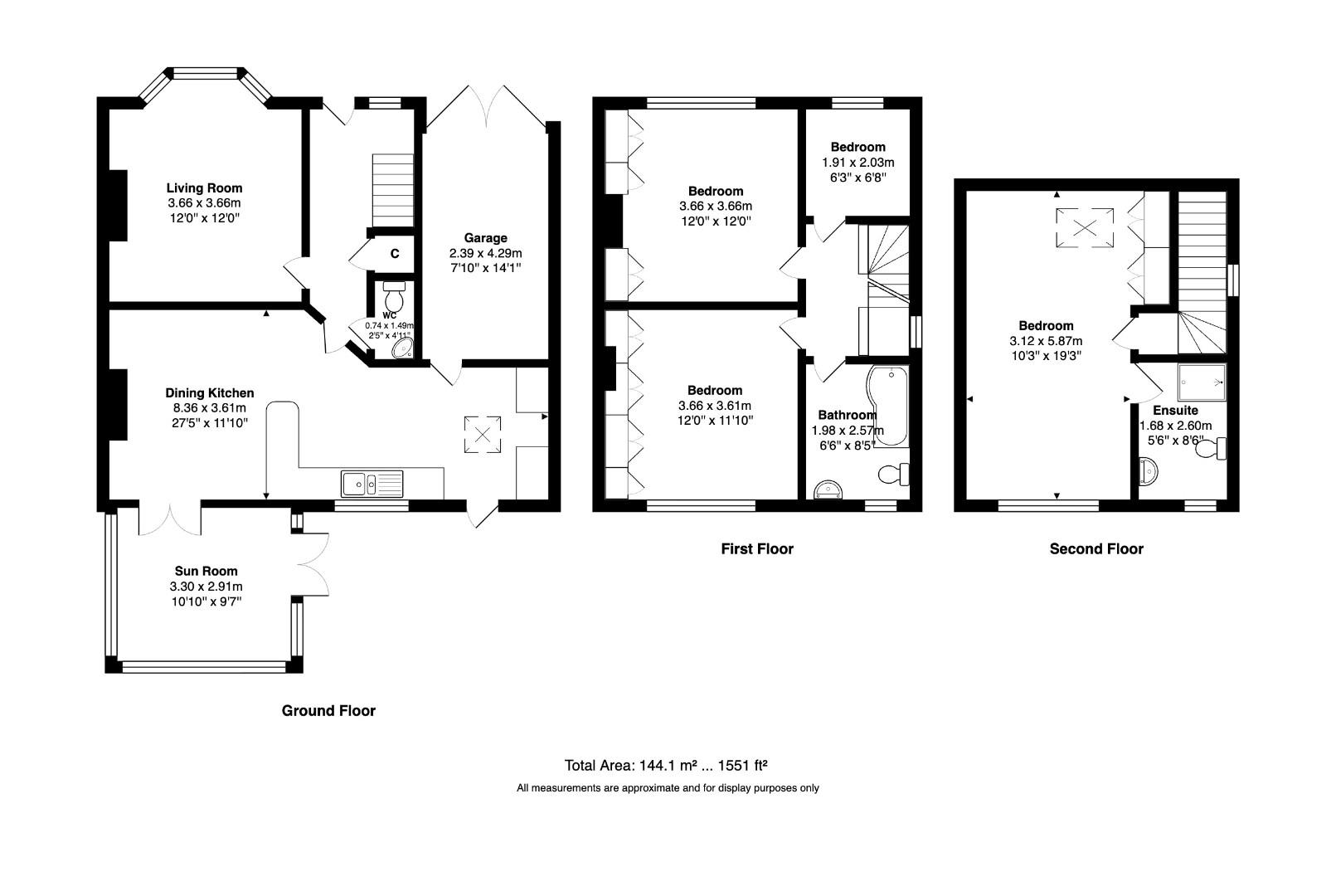 12, Hawthorn Drive, Leeds floorplan