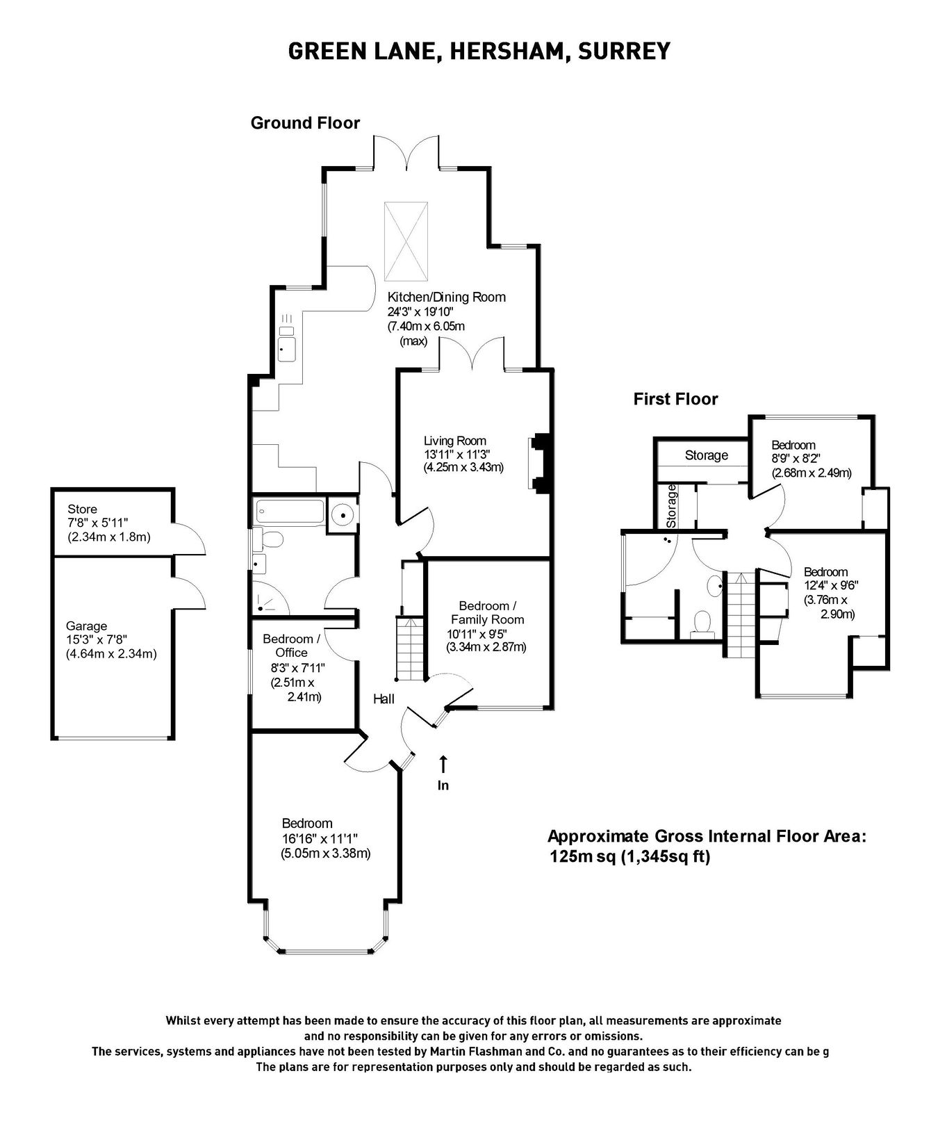 40, Green Lane, Hersham Village floorplan