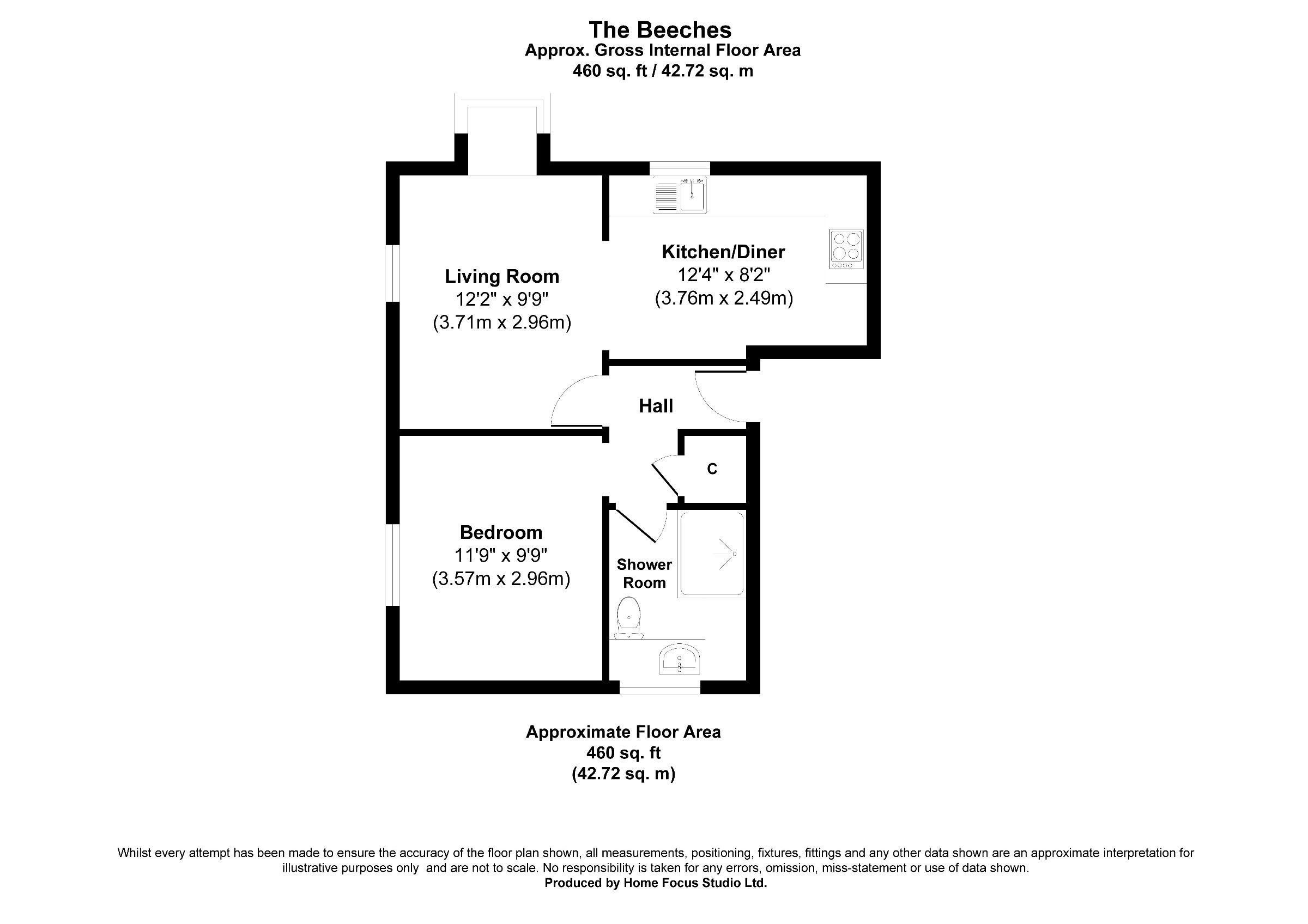3 The Beeches, Aldershot floorplan