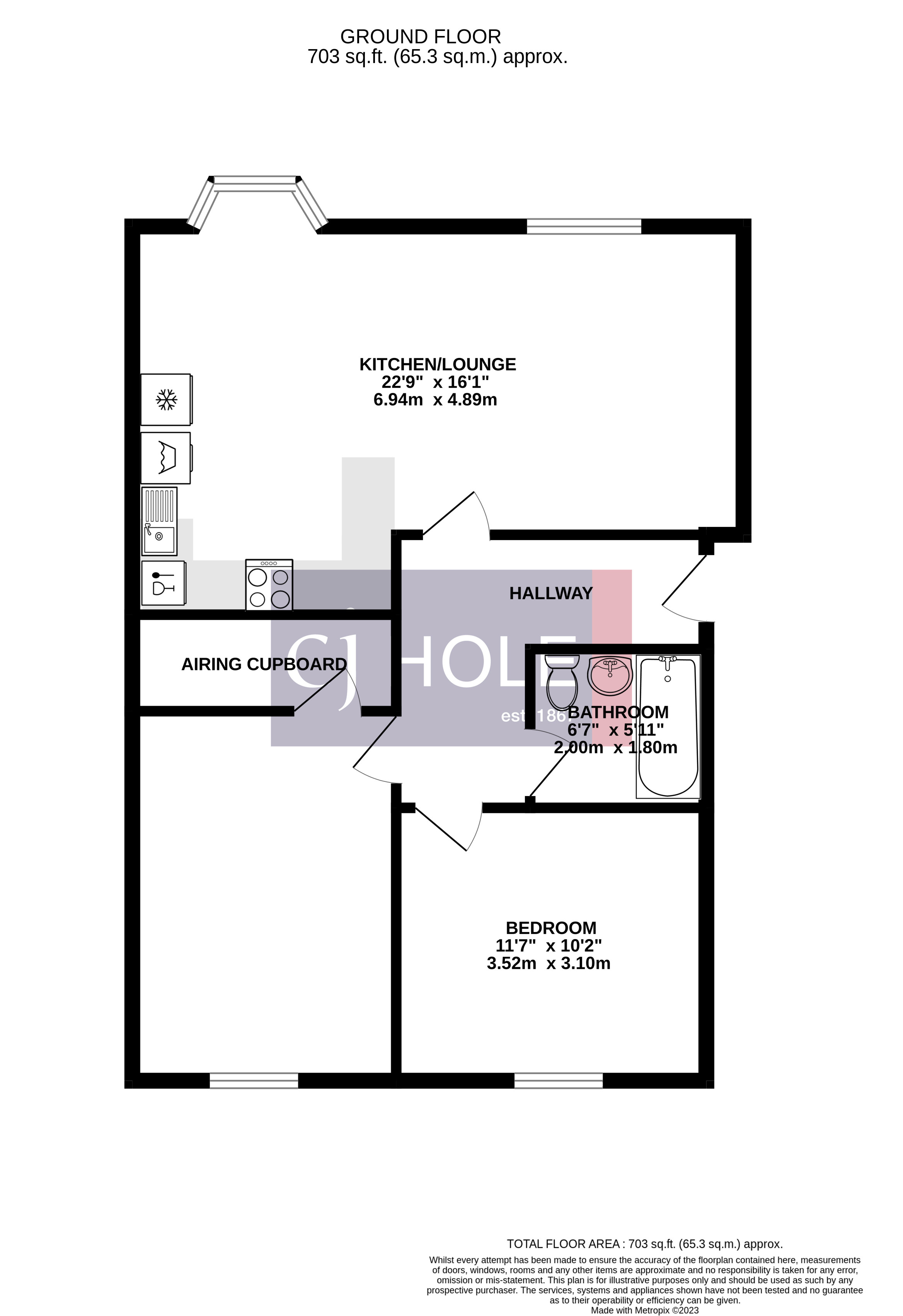 Flat 4 Apex Court, 15, Air Balloon Road, Bristol floorplan
