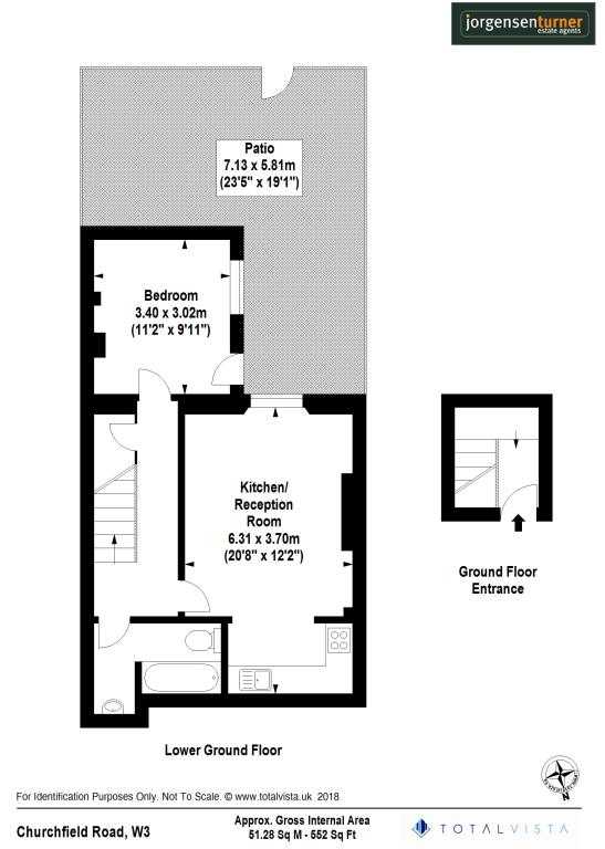 1 Bedrooms Flat to rent in Churchfield Road, Acton, London W3