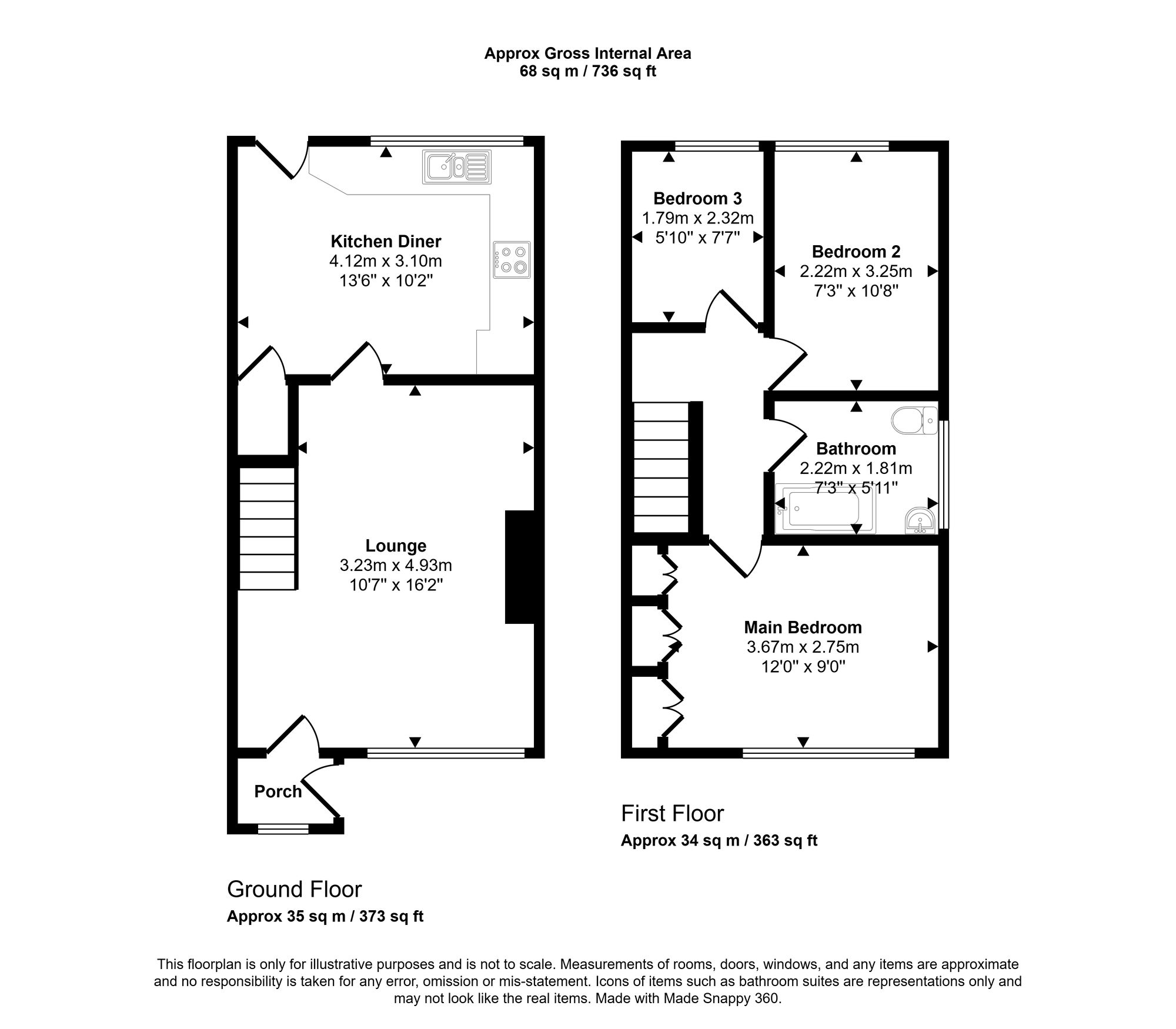 5 Teal Close, Wigan floorplan