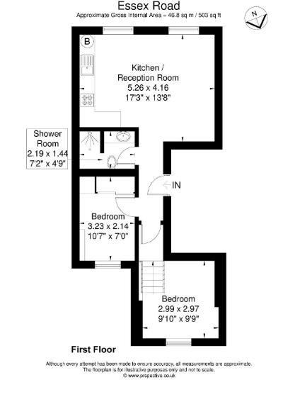 First Floor Flat, 31, Essex Road, Acton floorplan