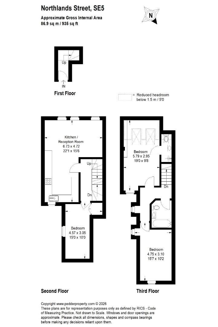 Flat 3, 20 Northlands Street, London floorplan