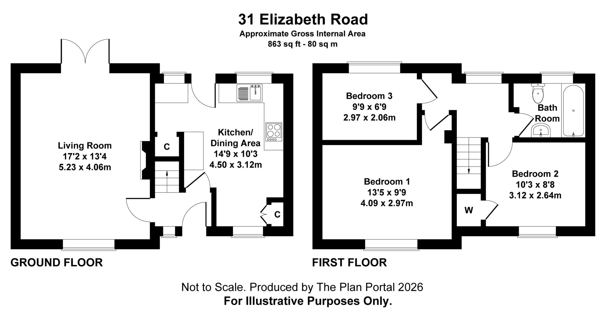 31, Elizabeth Road, Blandford Forum floorplan
