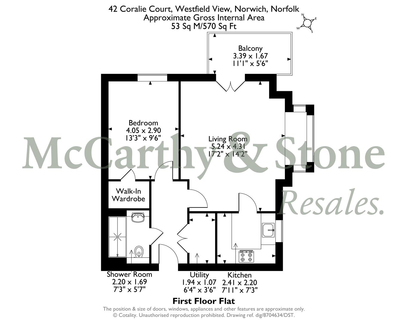 42 Coralie Court, Westfield View, Norwich floorplan