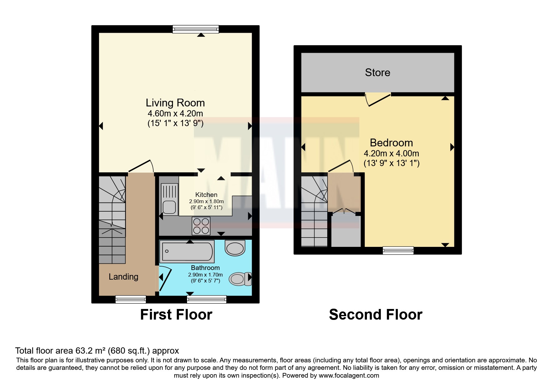 27c,, Somerset Road, Ashford floorplan
