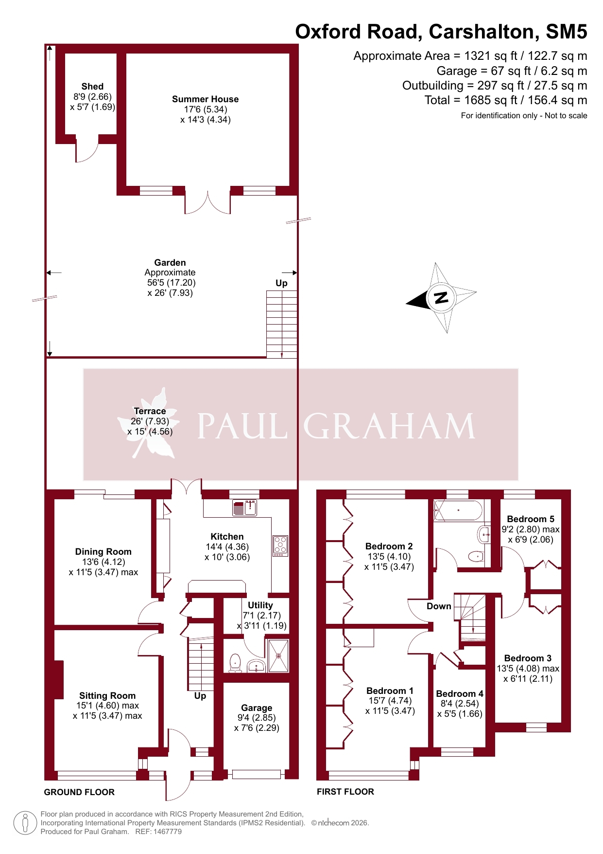 70, Oxford Road, Carshalton floorplan