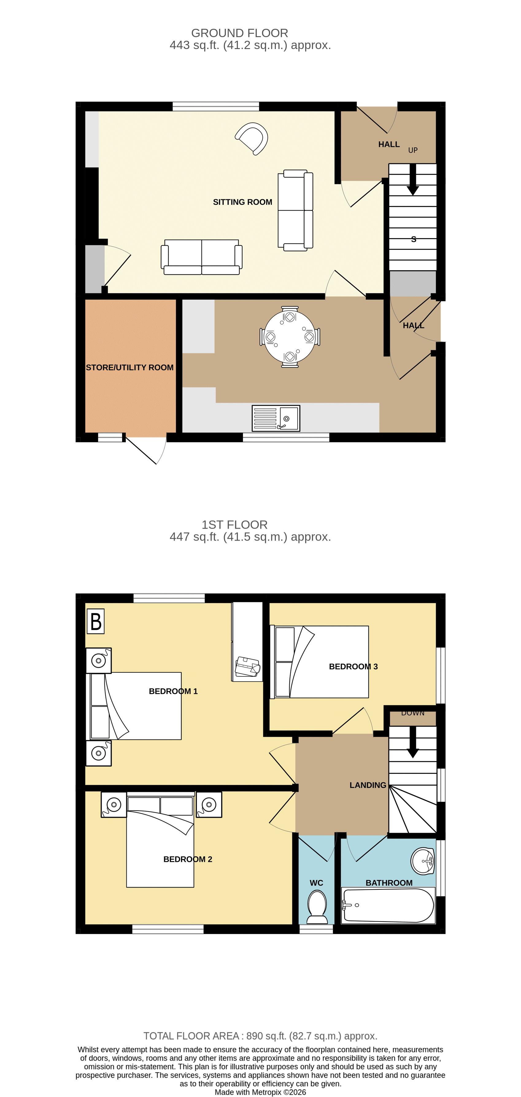 South View, Somerton floorplan