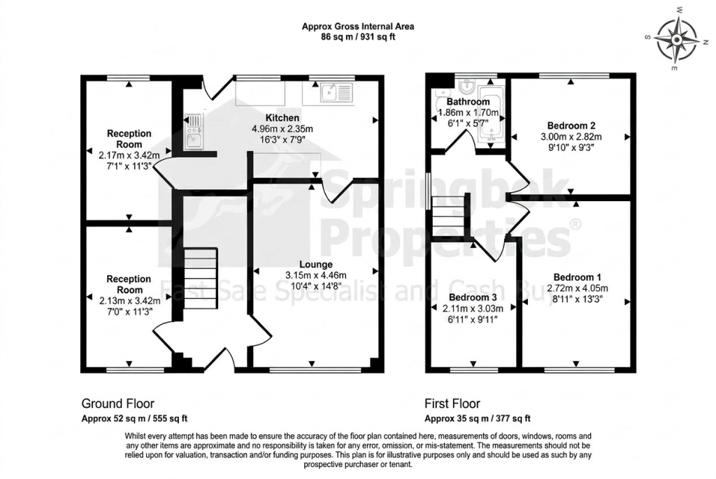 33, Ledbury Crescent, Stoke-on-Trent floorplan