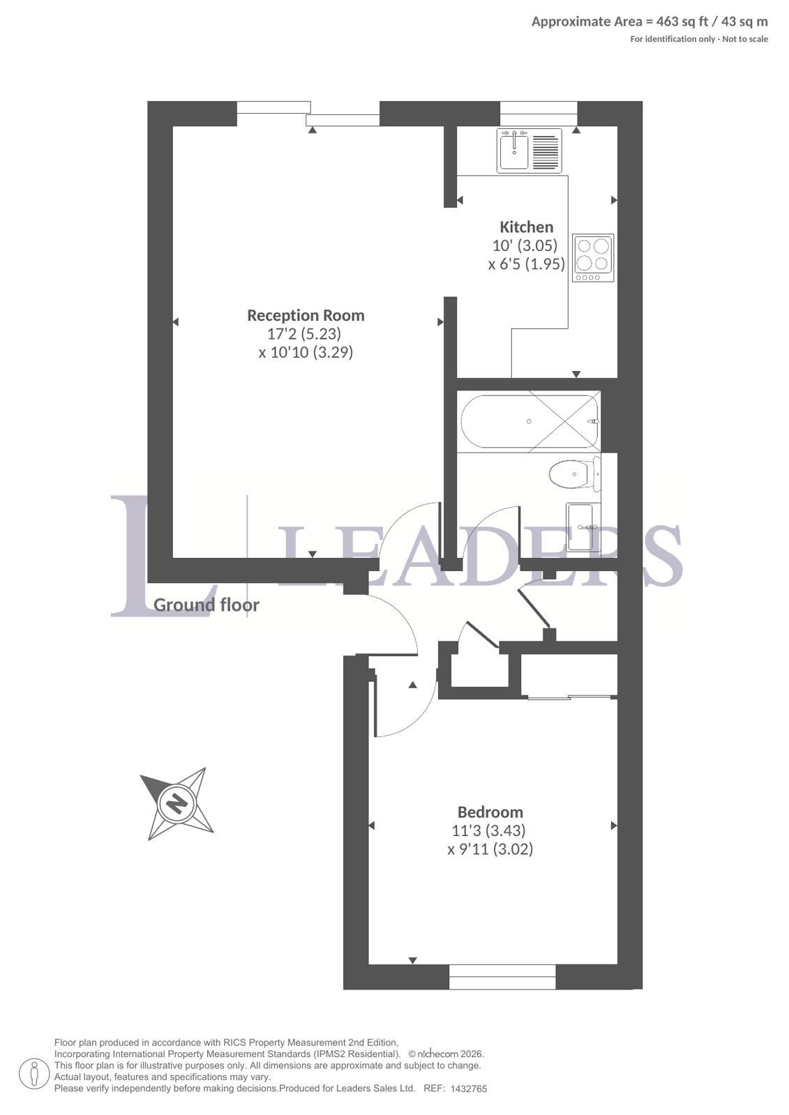 Flat 9, Lorac Court, 13, Overton Road, Sutton floorplan