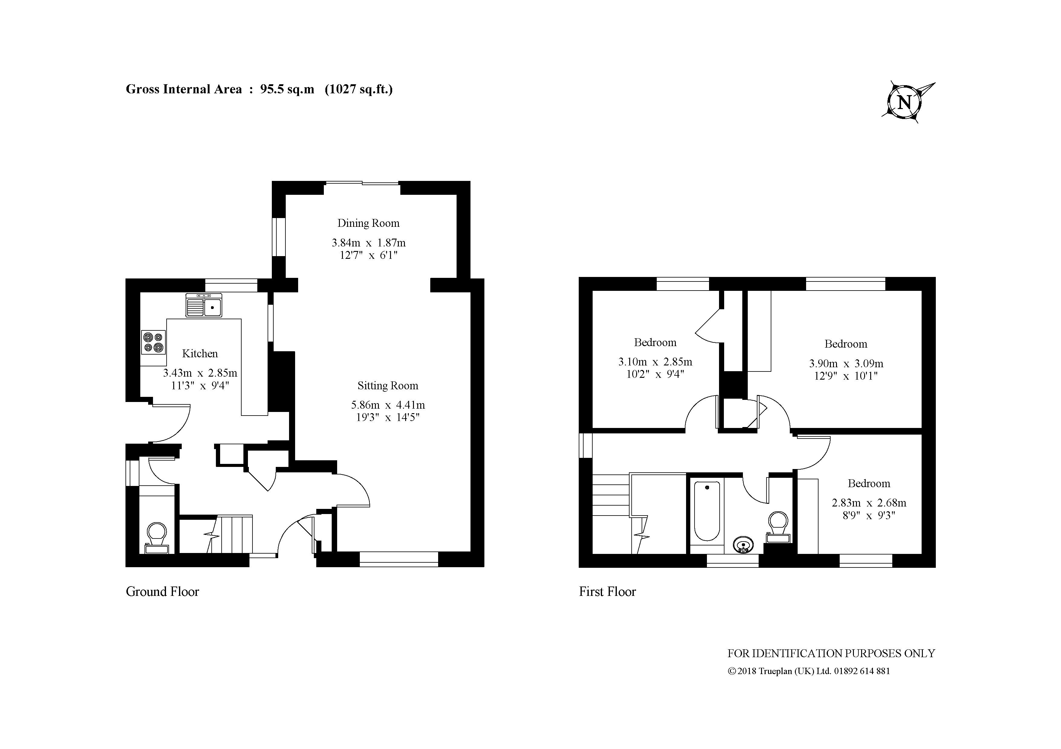 3 Bedrooms Semi-detached house for sale in Railey Road, Northgate, Crawley, West Sussex RH10