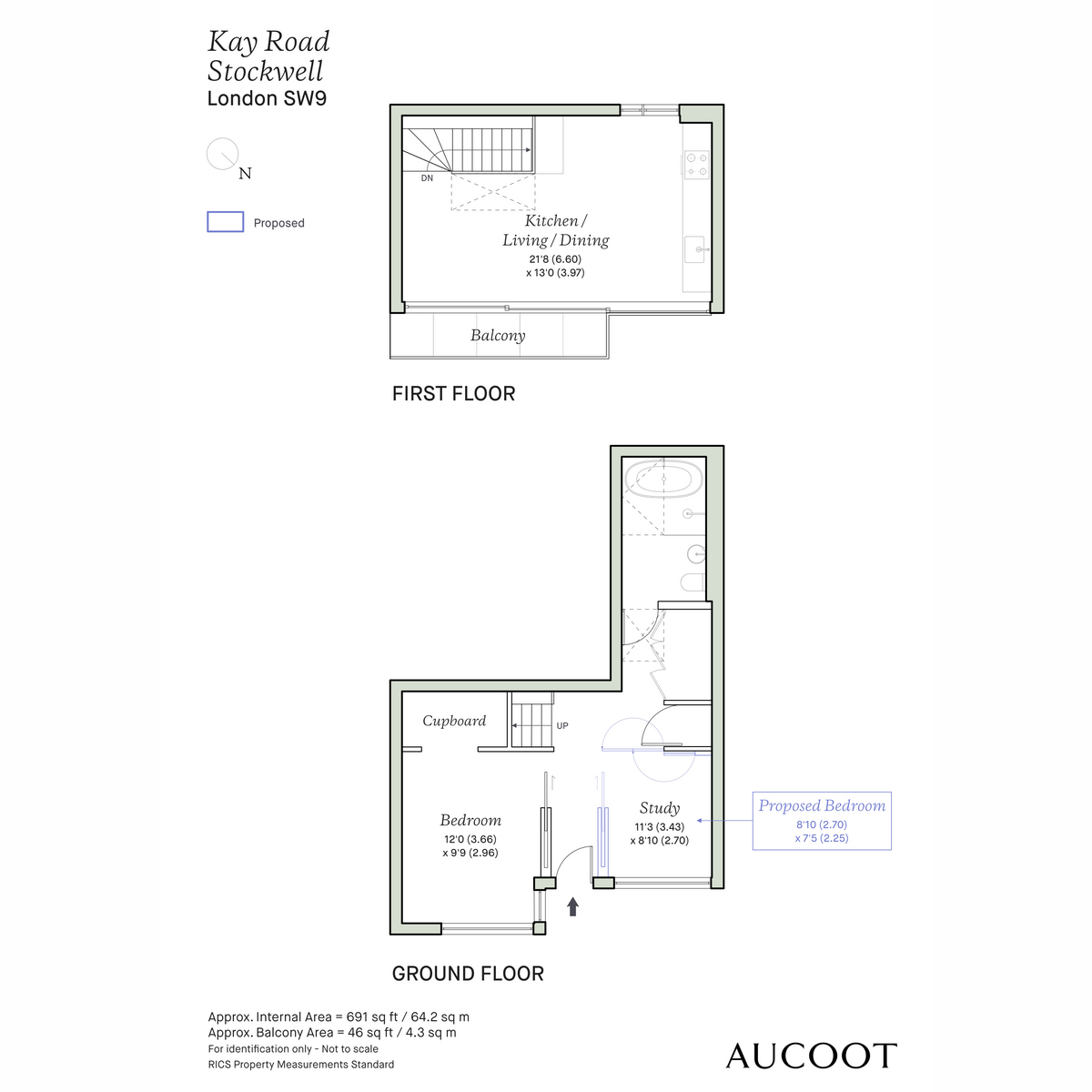 1a, Kay Road, London floorplan