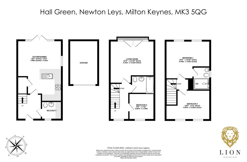 Hall Green, Newton Leys, Milton Keynes MK3, 4 bedroom end terrace house