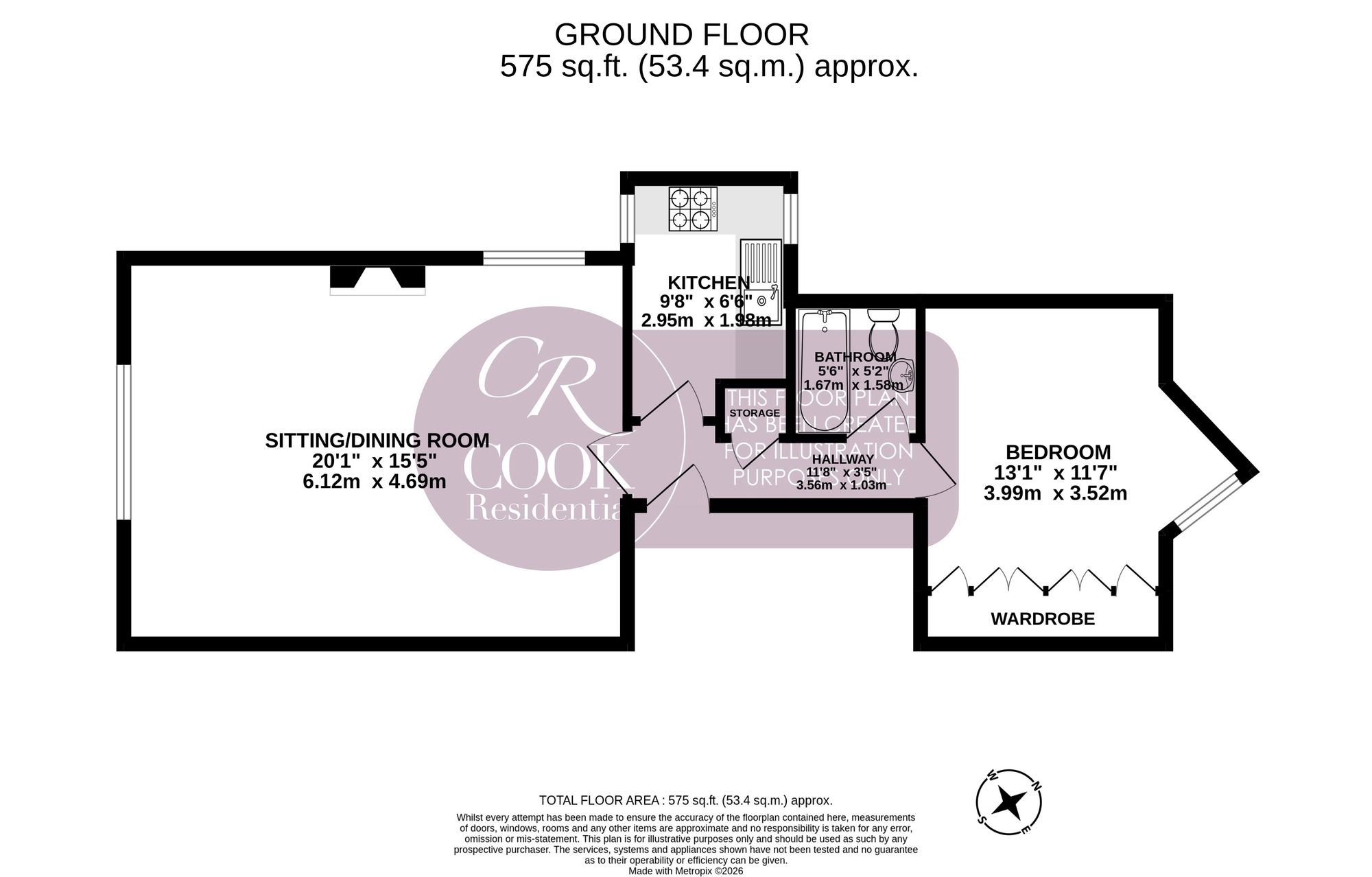 Flat 3, Eton Lodge, Cheltenham floorplan