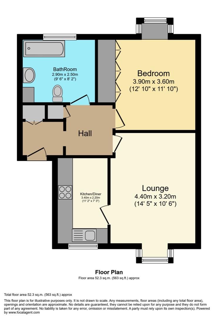 Flat 9, 85, Everard Avenue, Sheffield floorplan