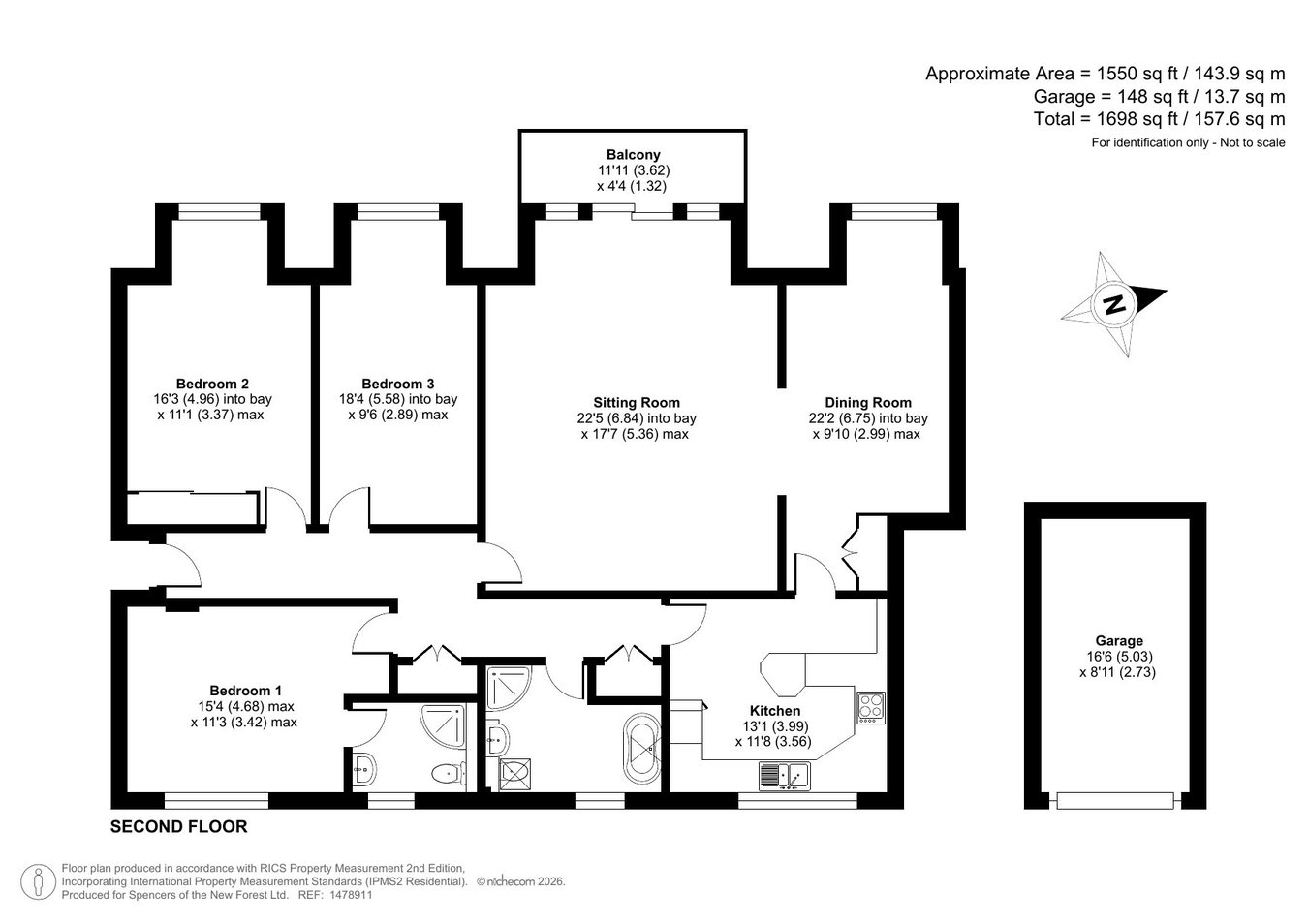 Shoreacre, Marine Drive East, New Milton floorplan