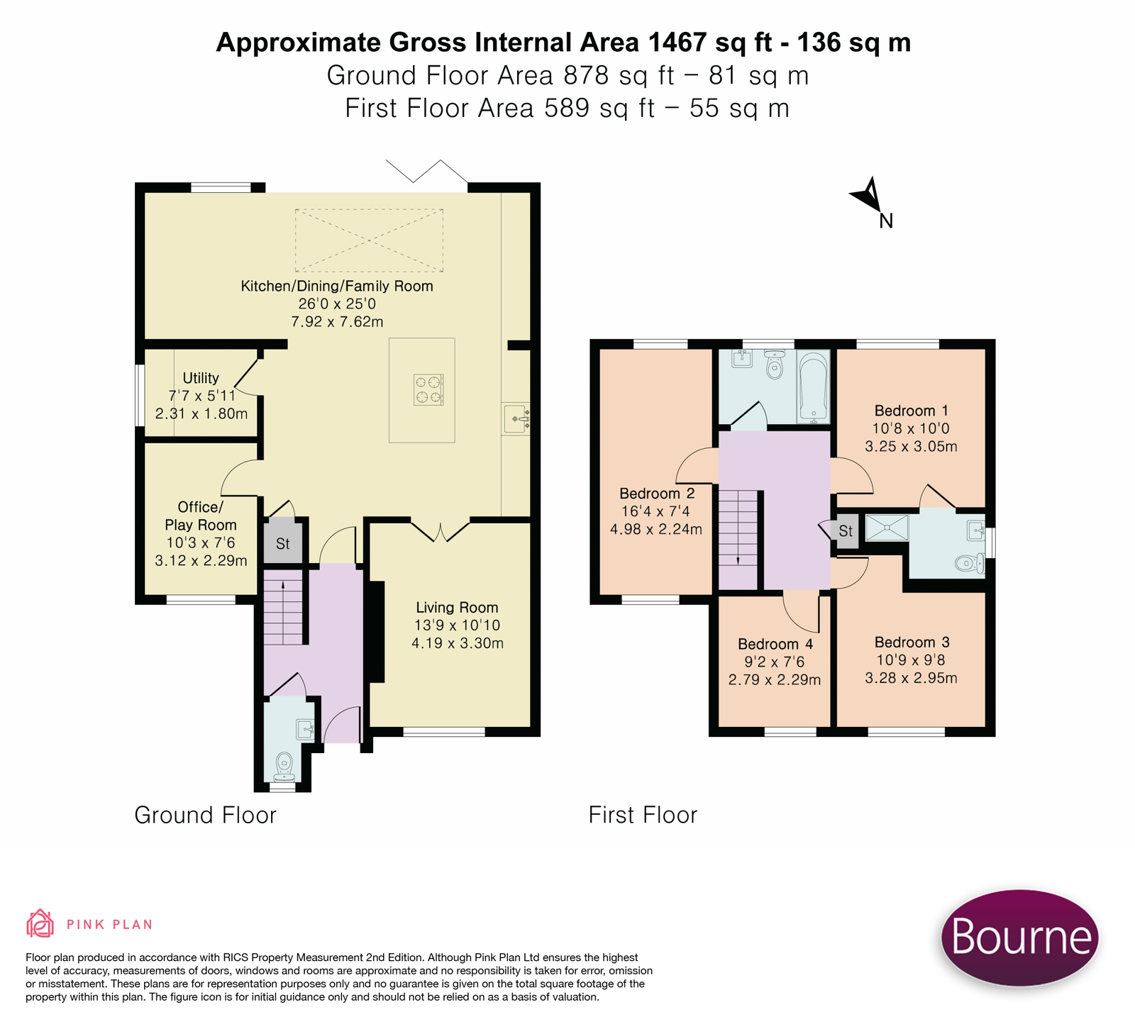 13, Turner Close, Guildford floorplan