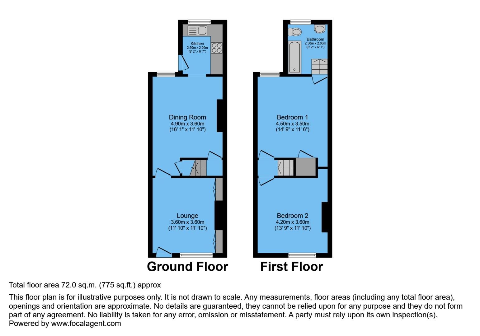 122, Top Road, Chesterfield floorplan