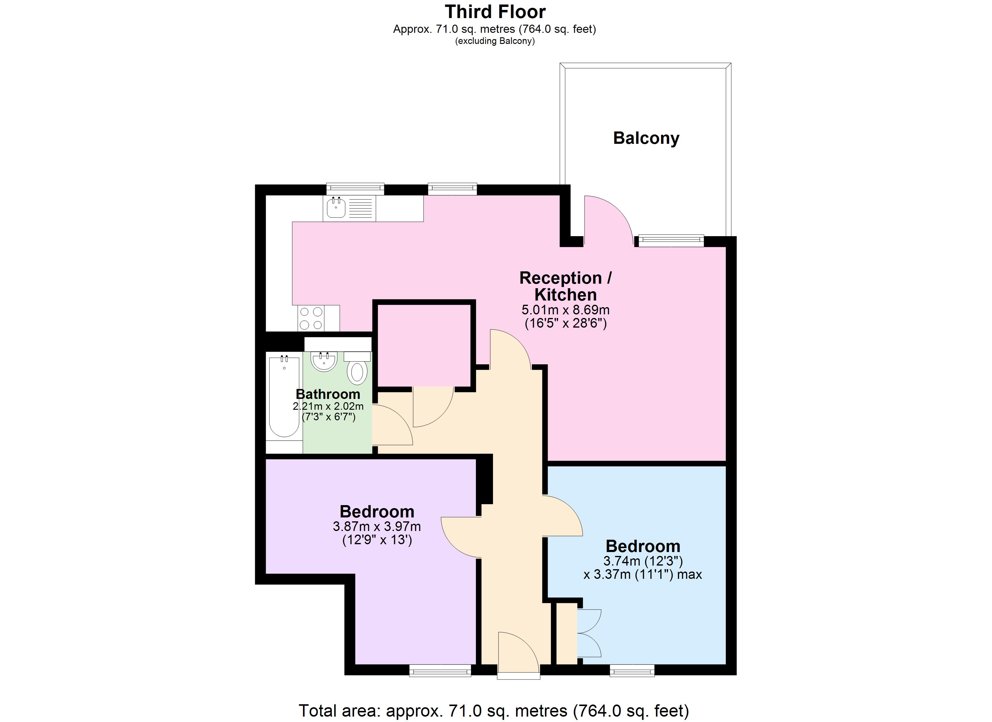 25, Brixham Building, Woolwich floorplan