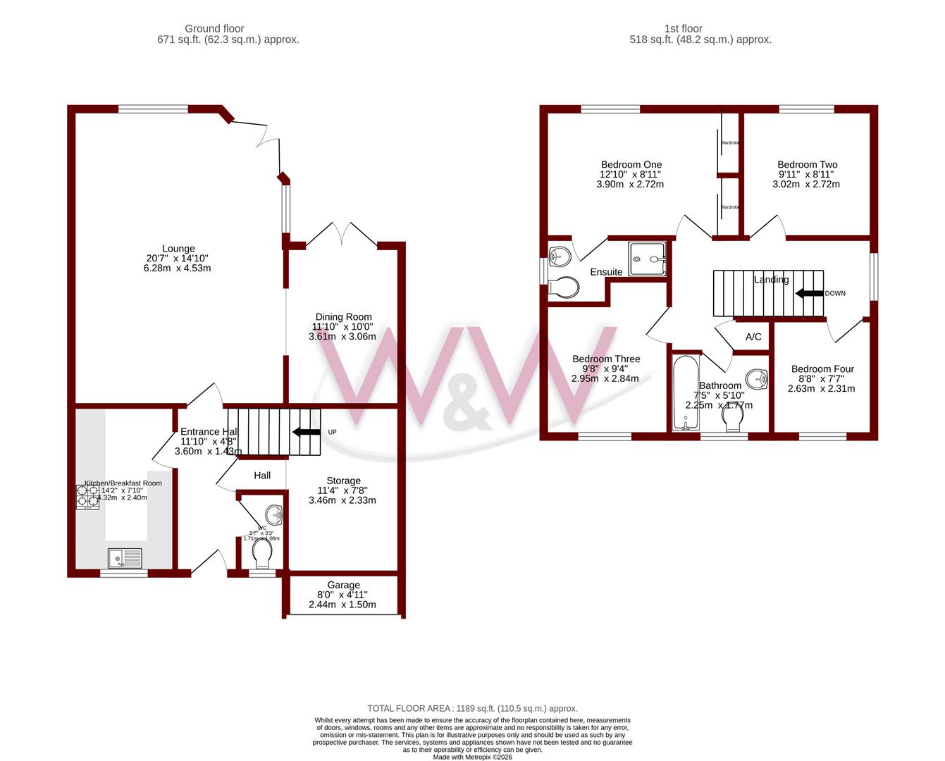 11, Hemingway Gardens, Fareham floorplan