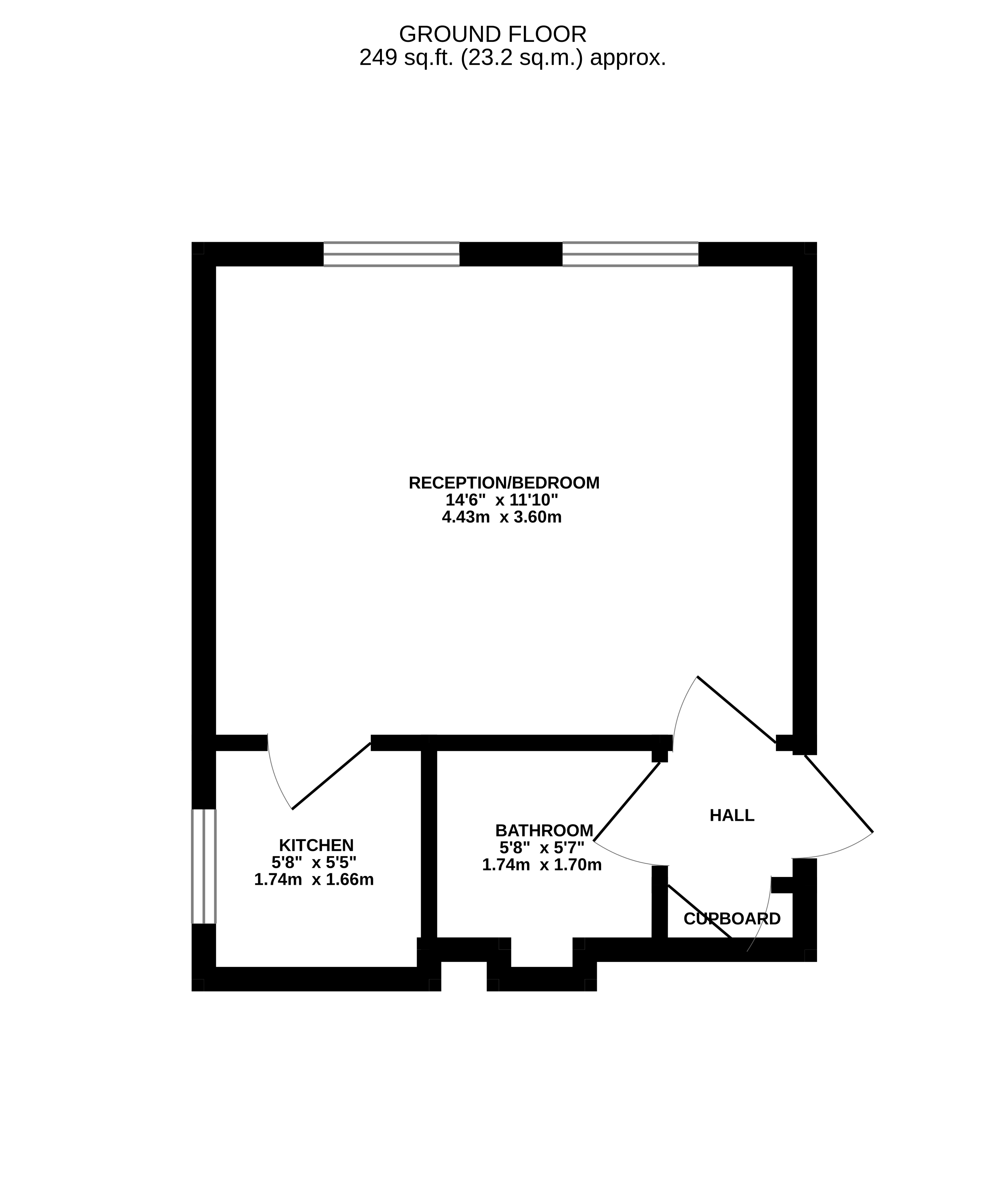 Flat 4,11, Parklands, Surbiton floorplan