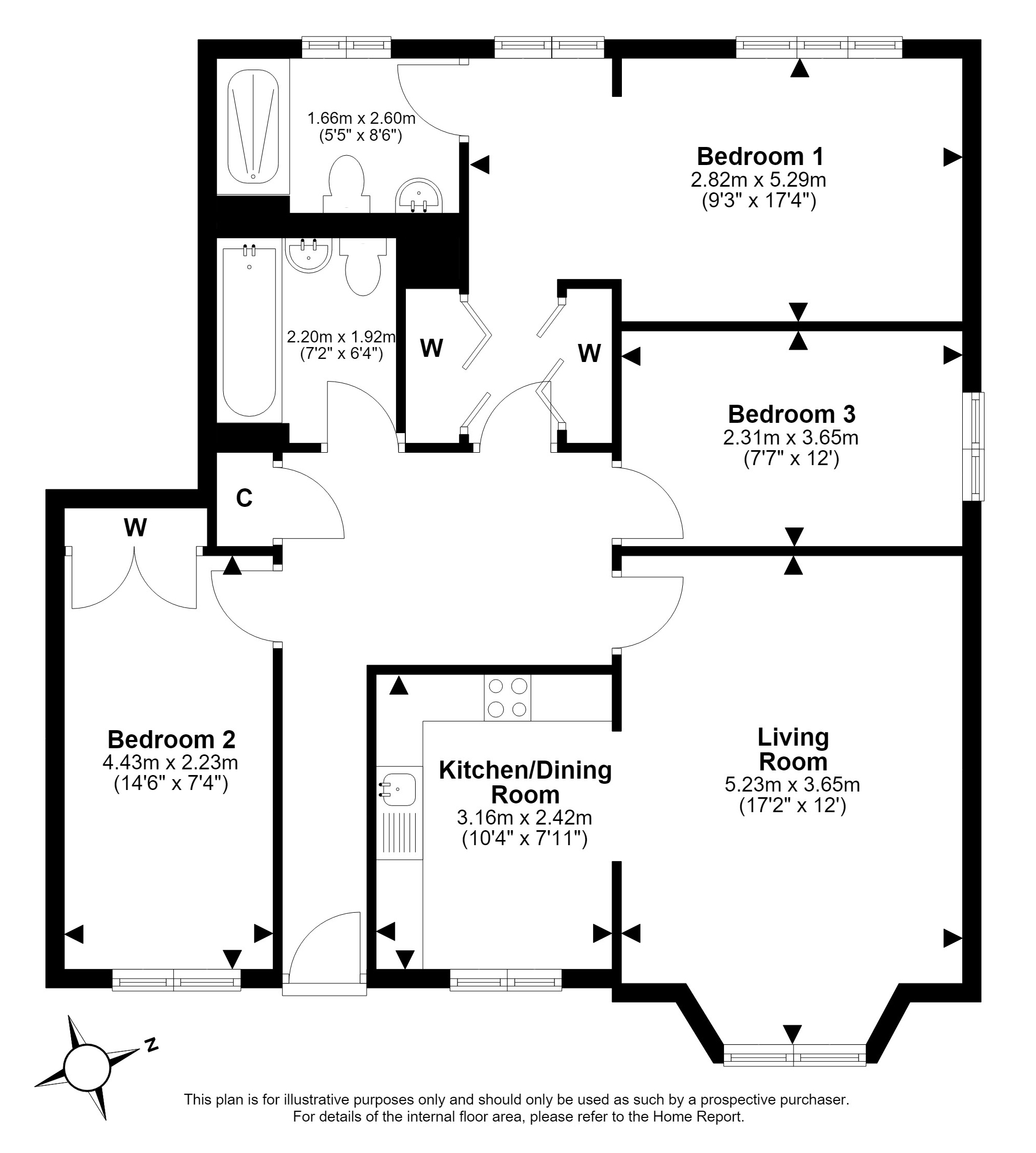 17/1, Craigend Park, Liberton, Edinburgh floorplan