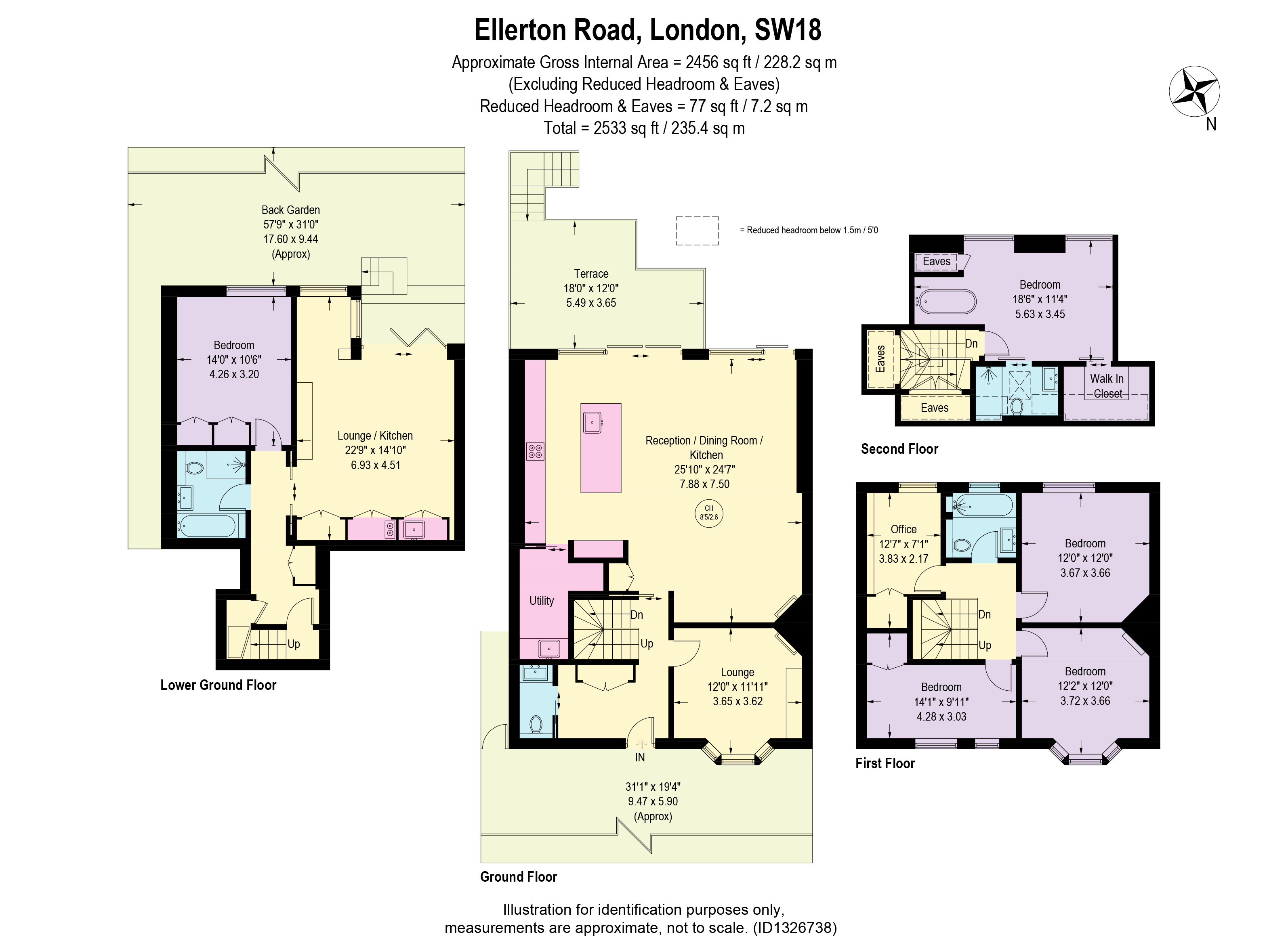 44, Ellerton Road, London floorplan