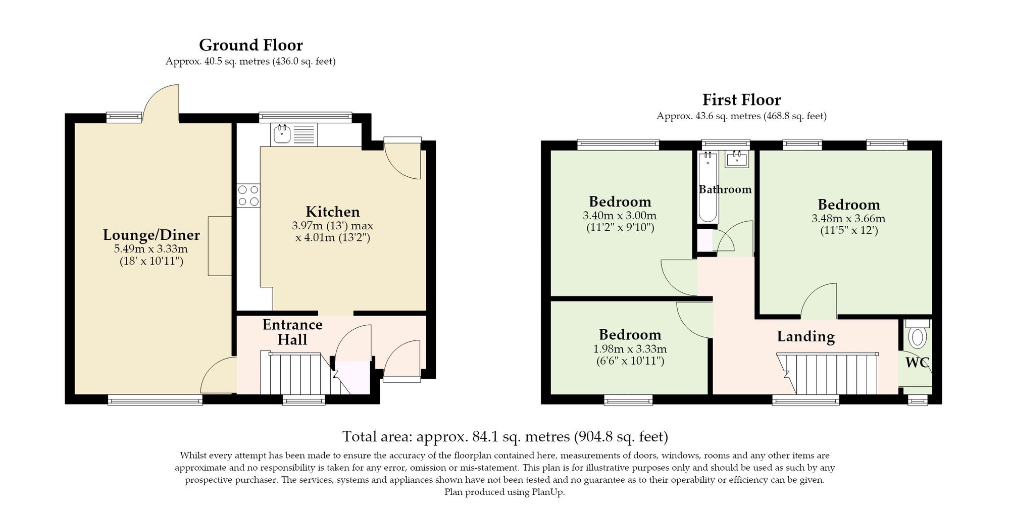 27 St. Annes Crescent, Great Yarmouth floorplan