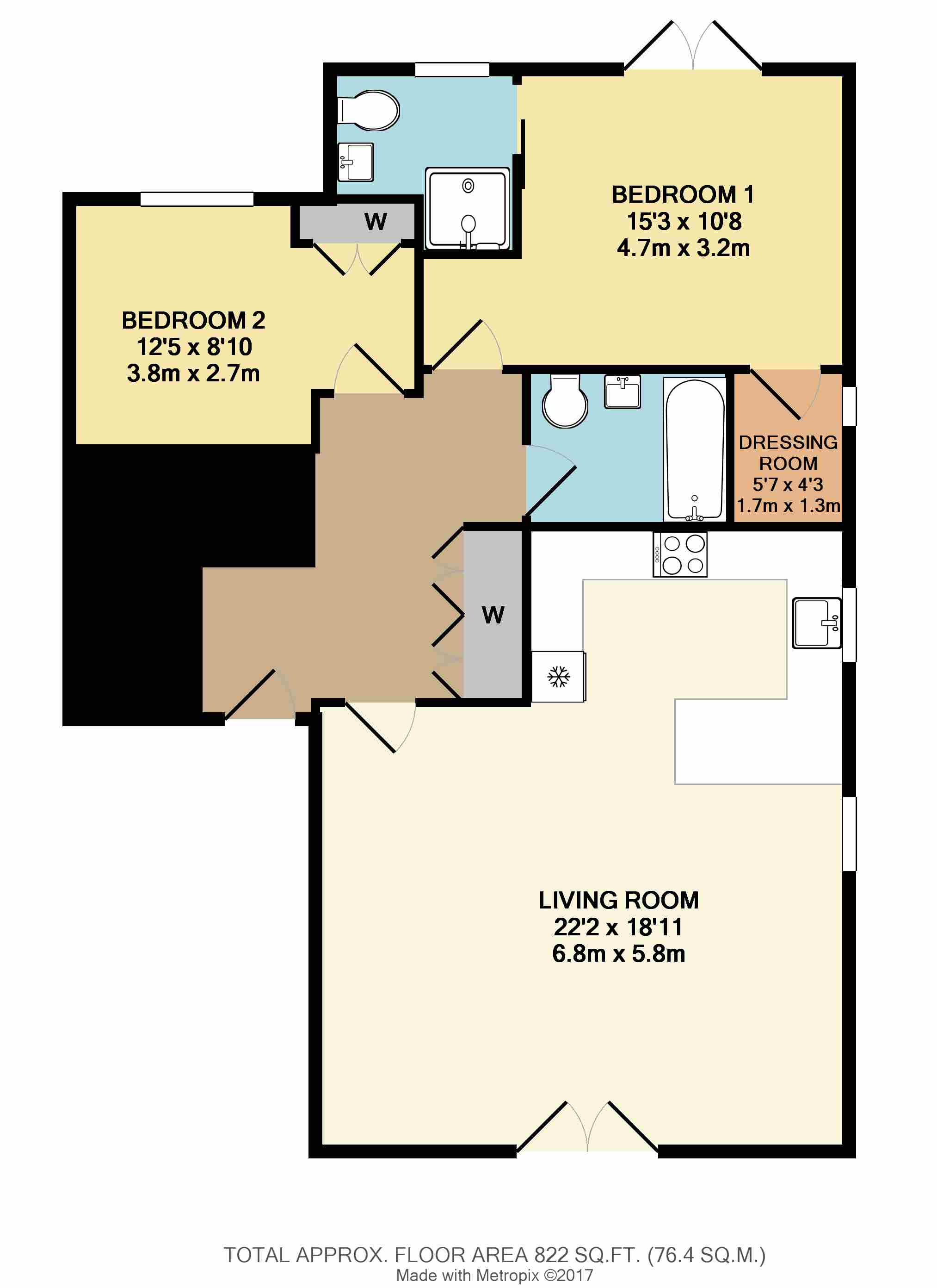 2 Bedrooms Flat to rent in Queens Close, Walton On The Hill, Tadworth KT20
