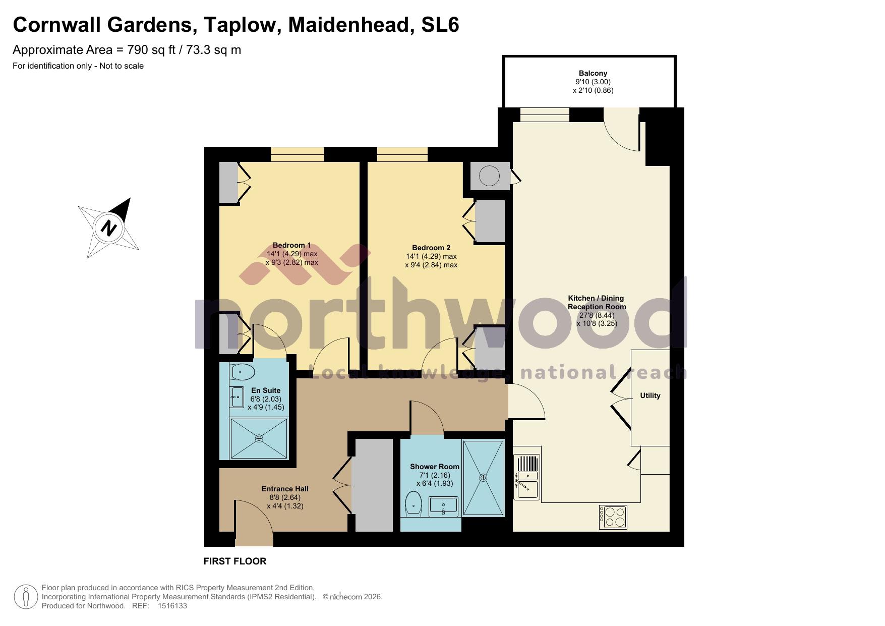 14, Spurland House, Cornwall Gardens, Burnham floorplan