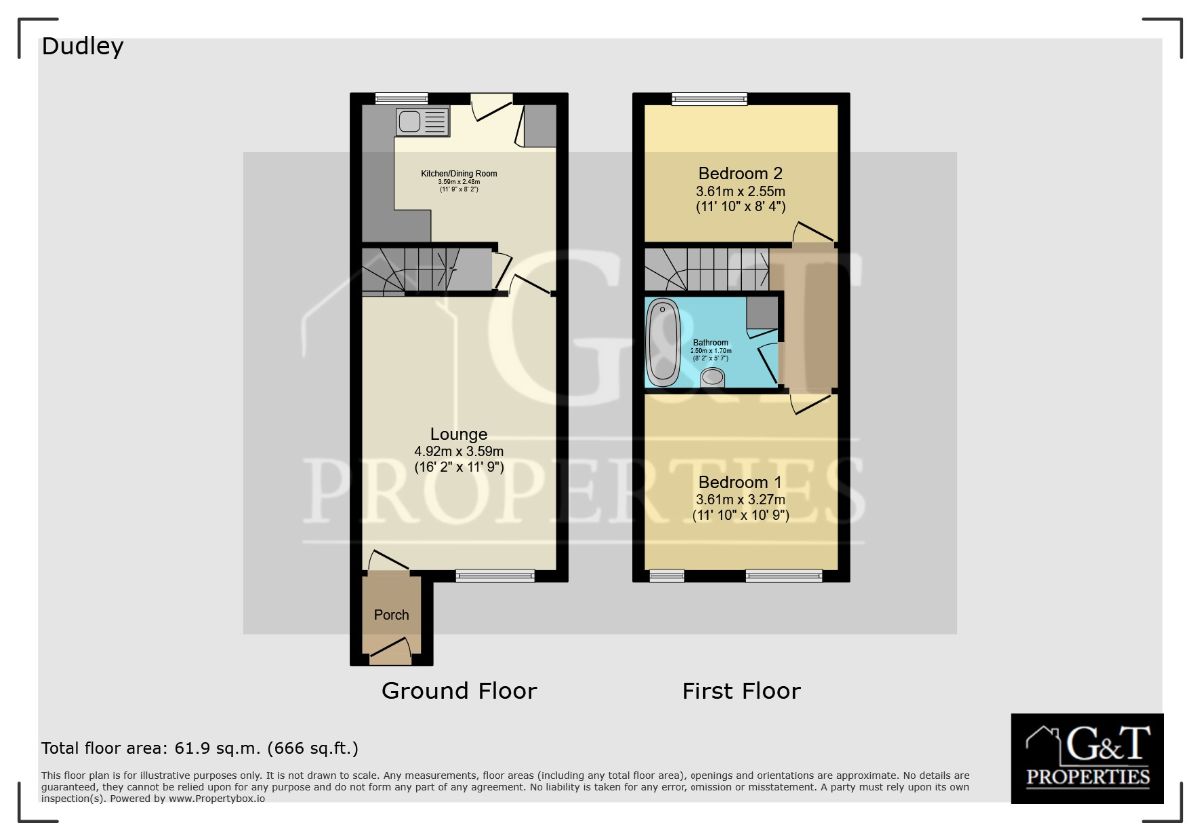 82 Chichester Avenue, Dudley floorplan