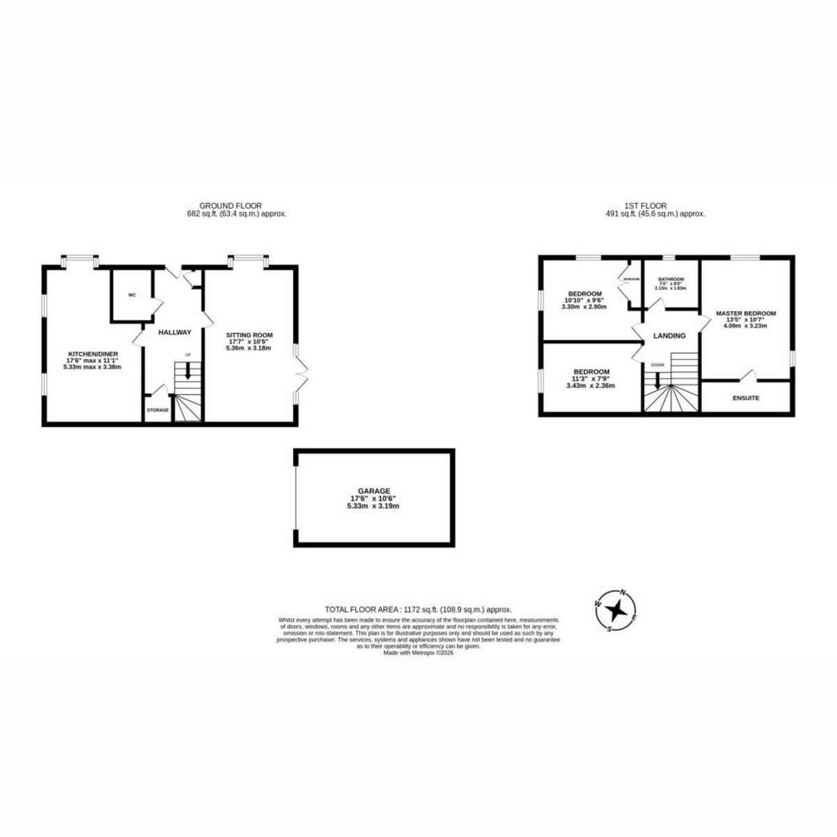1, Envoy Rise, Southam floorplan