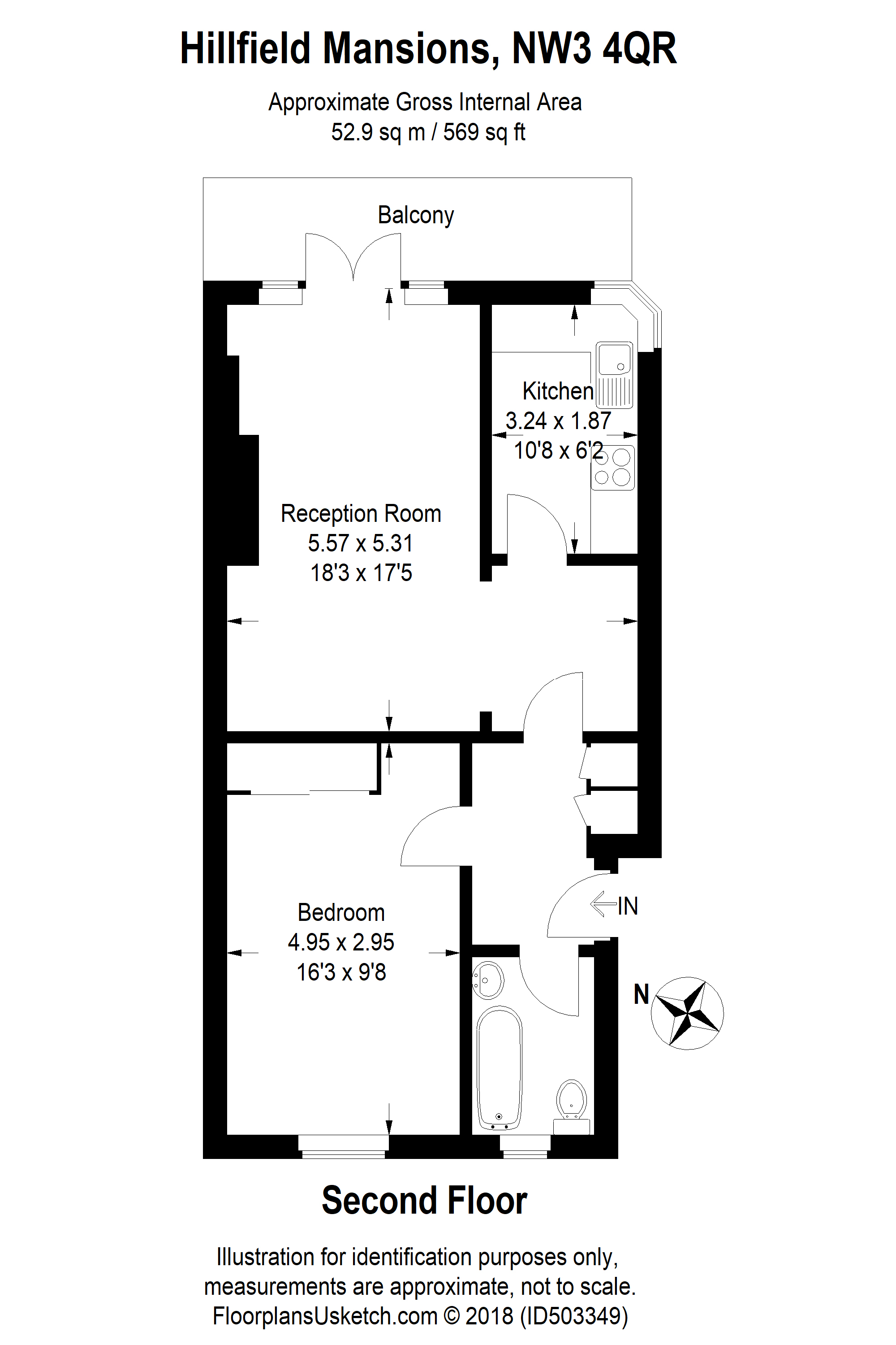 1 Bedrooms Flat to rent in Haverstock Hill, London NW3