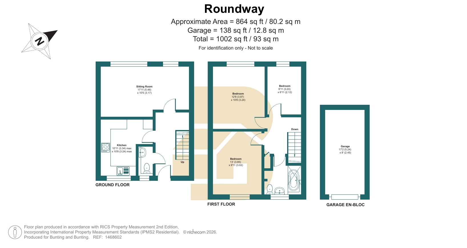 16, Roundway, Westerham floorplan