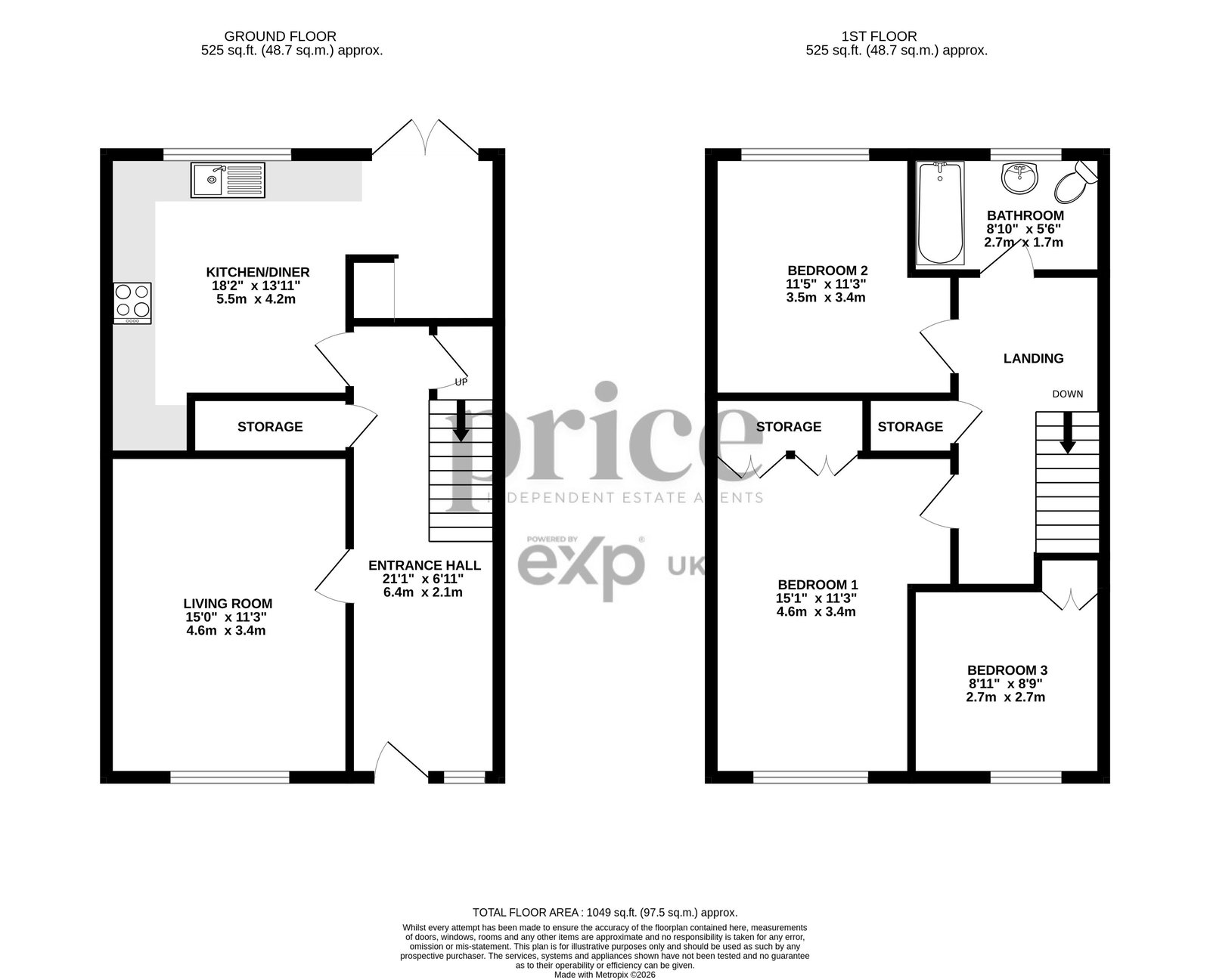128, York Road, York floorplan