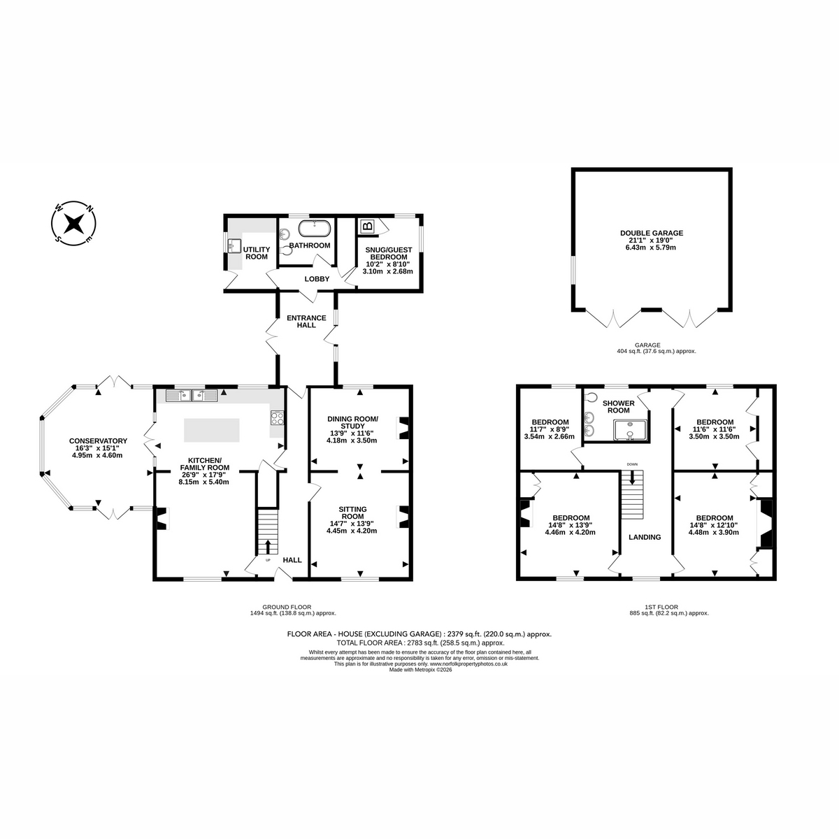 Beech House, Bridge Road, Potter Heigham floorplan