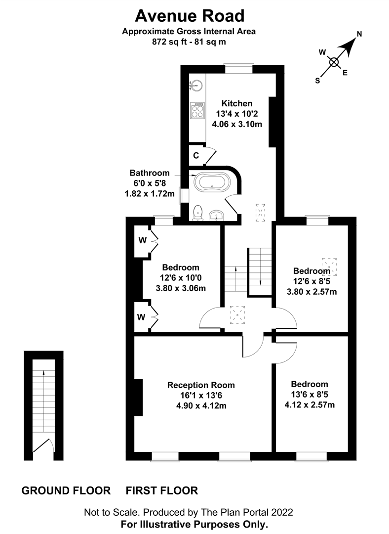 148a, Avenue Road, London floorplan