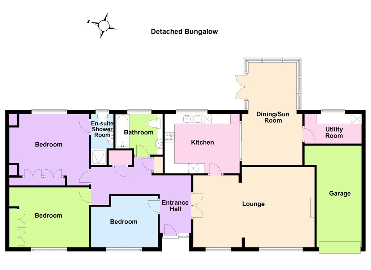 Wauchope Road, Seasalter, Whitstable CT5, 3 bedroom detached bungalow