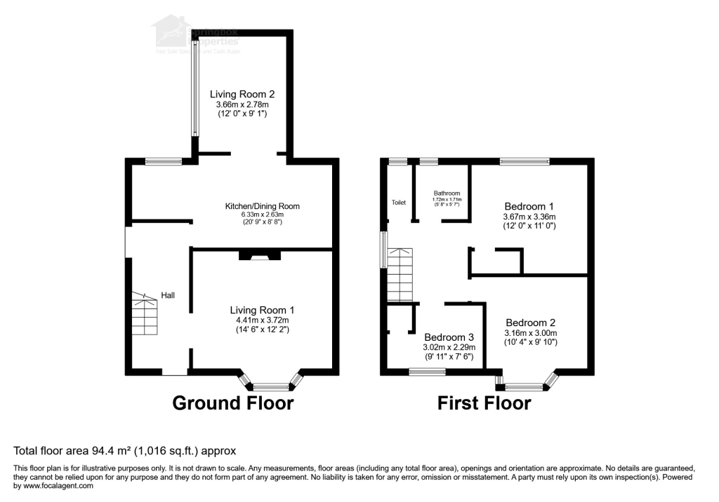 39, Eversley Drive, Bradford floorplan
