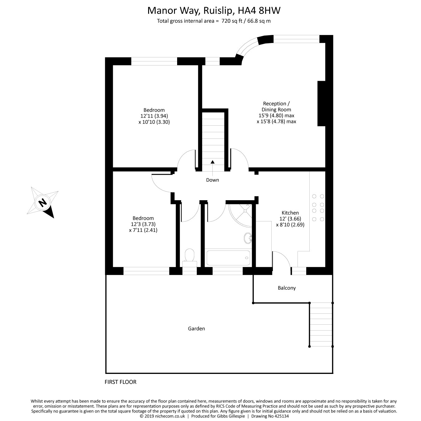 2 Bedrooms Flat for sale in Manor Way, Ruislip, Middlesex HA4