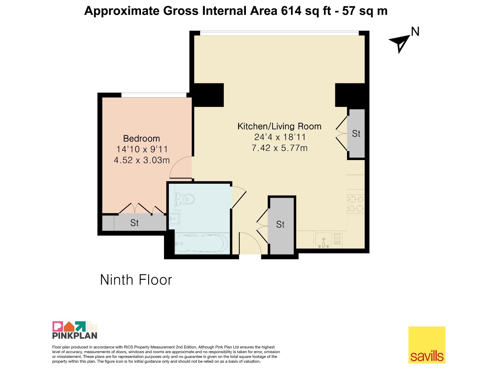 Apartment 36, Valencia Tower, 3, Bollinder Place, London floorplan