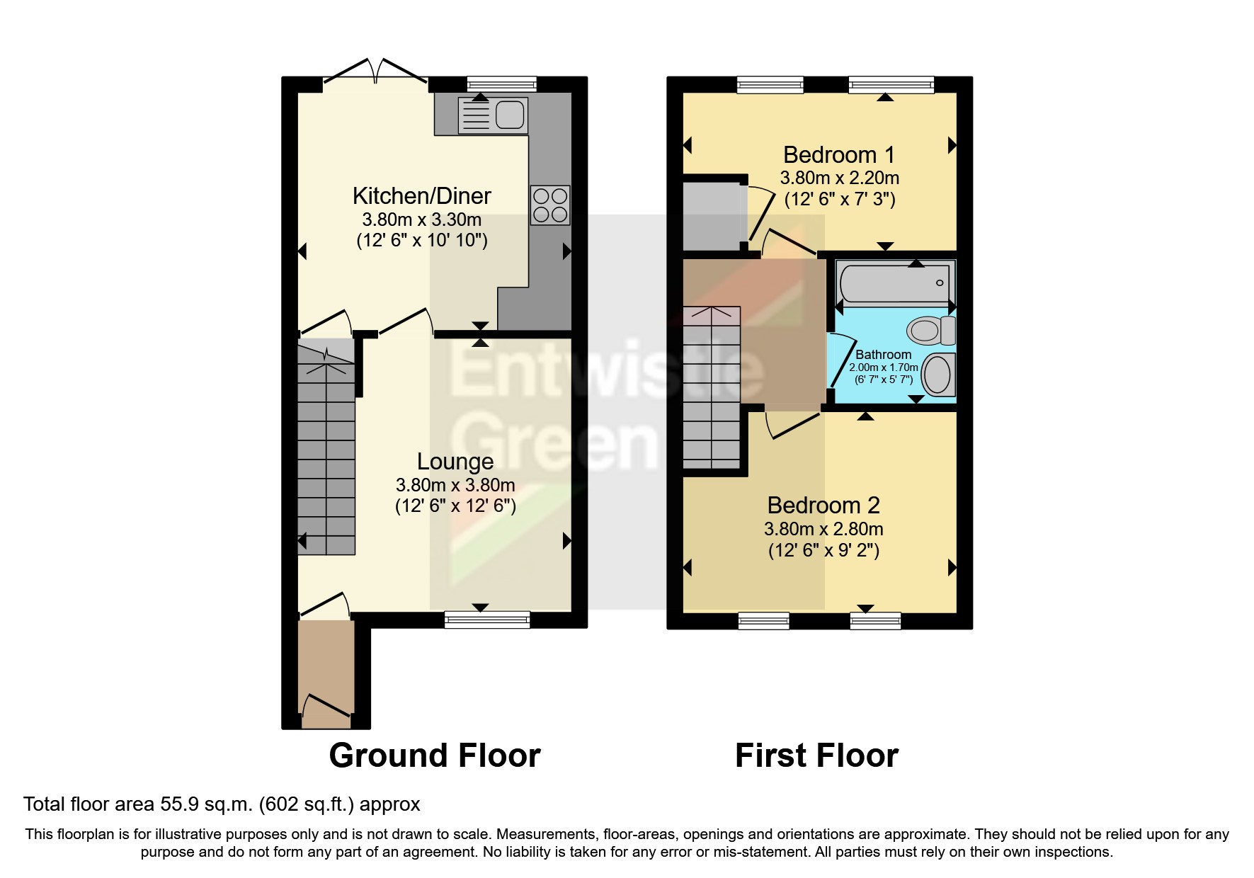 Printers Fold, Burnley, Lancashire BB12, 2 bedroom semidetached house