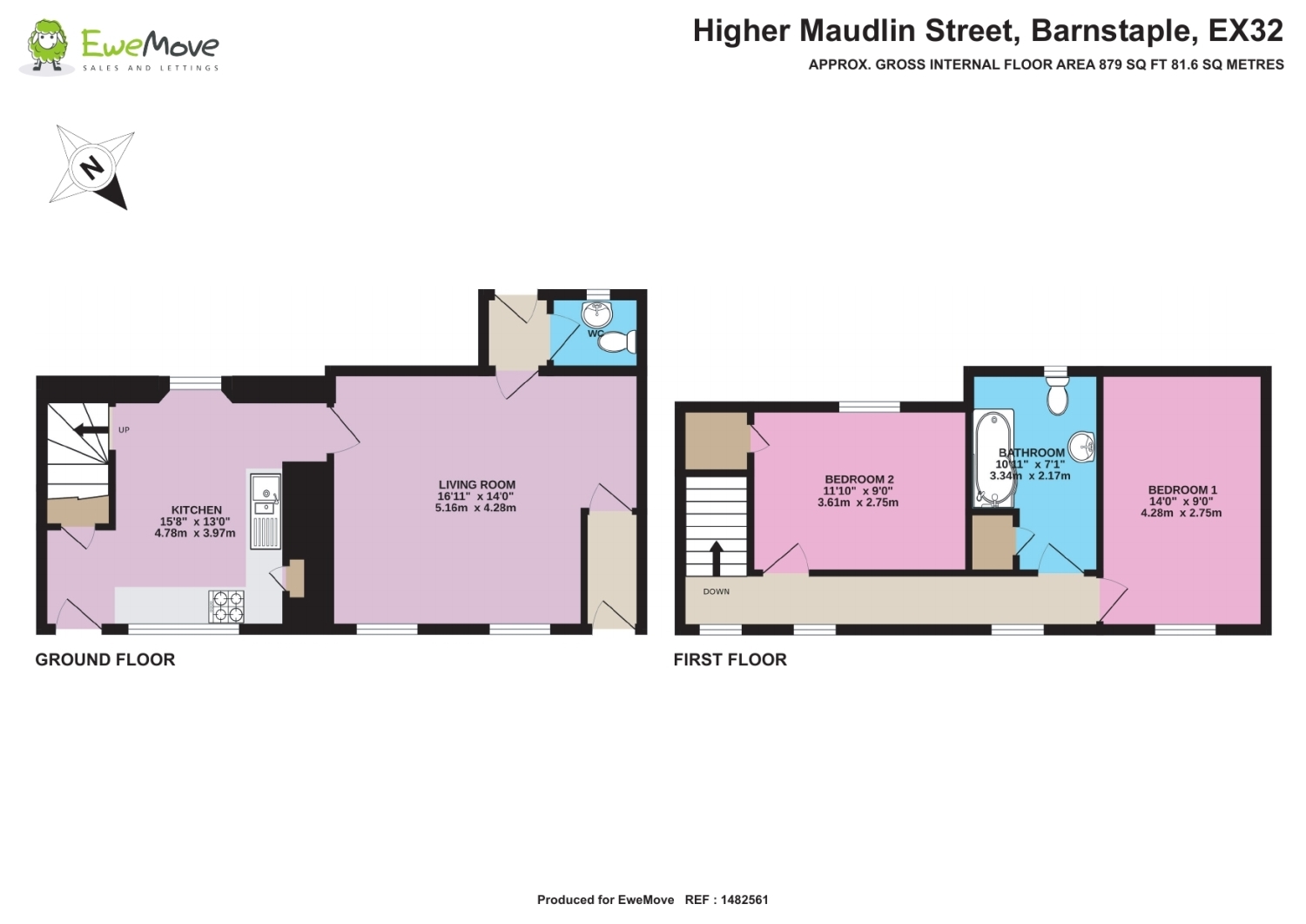 1, Higher Maudlin Street, Barnstaple floorplan