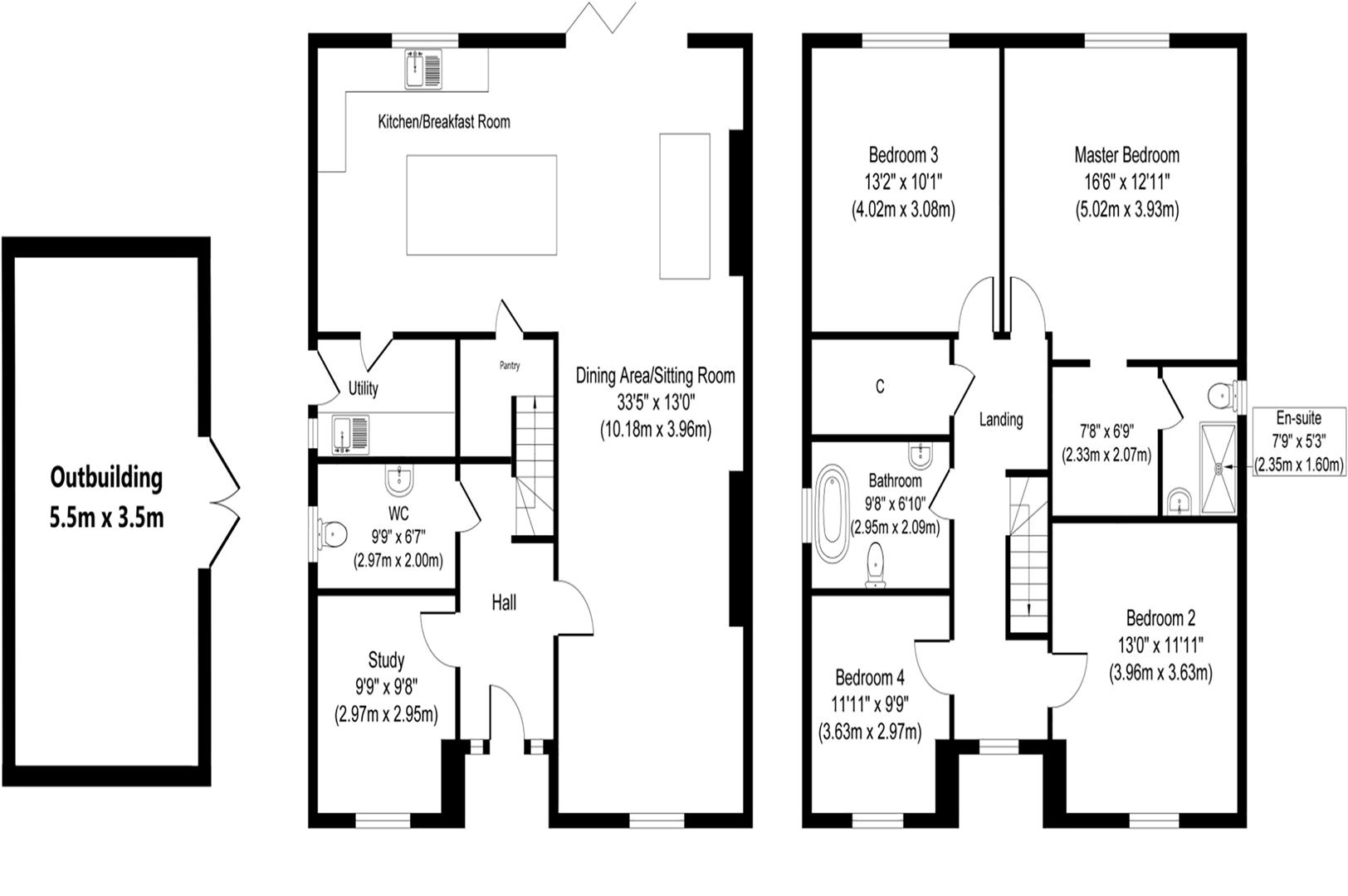 55, Silver Street, Cambridge floorplan