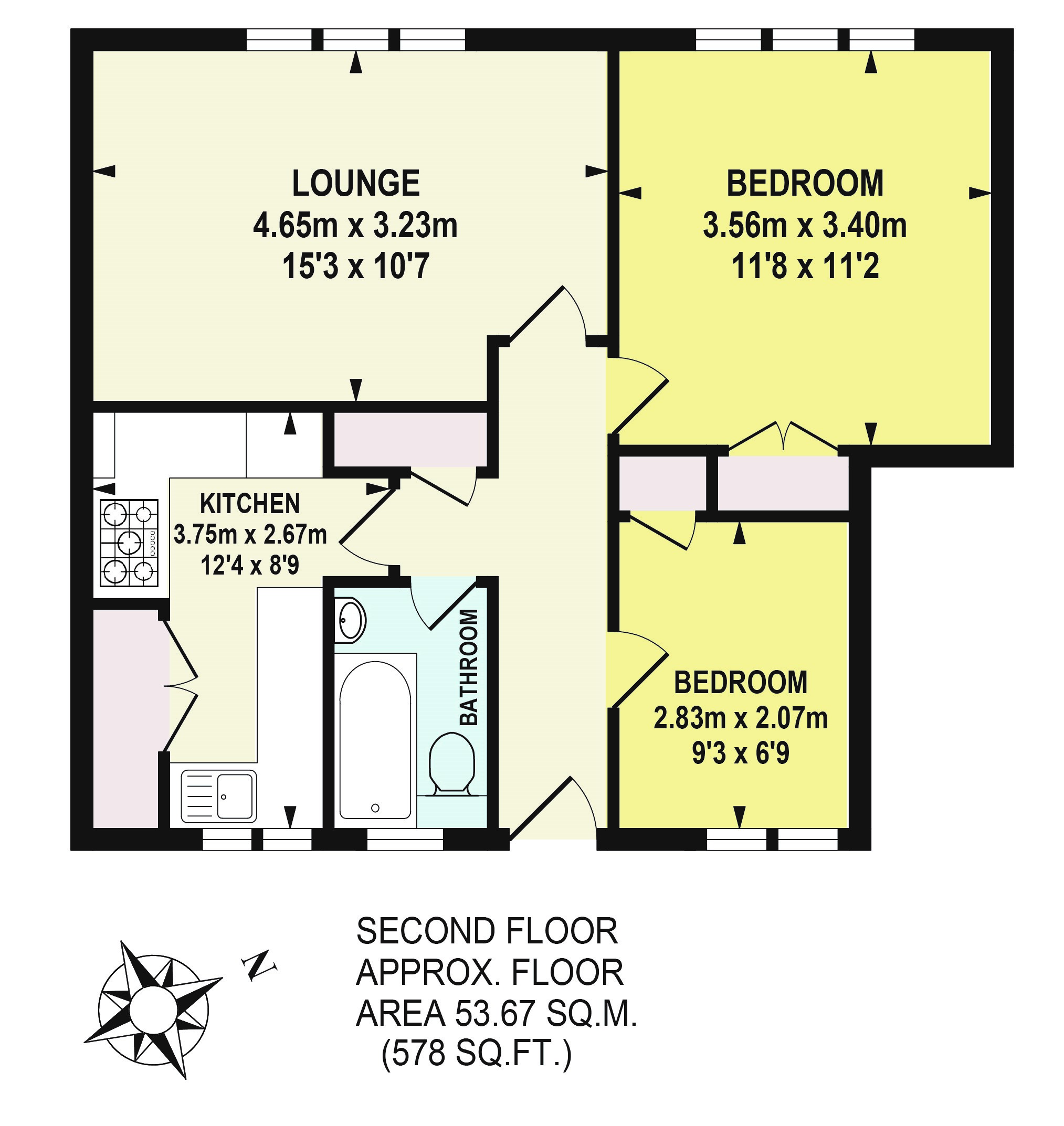 Flat 39, Melford Court, Melford Road, Dulwich floorplan